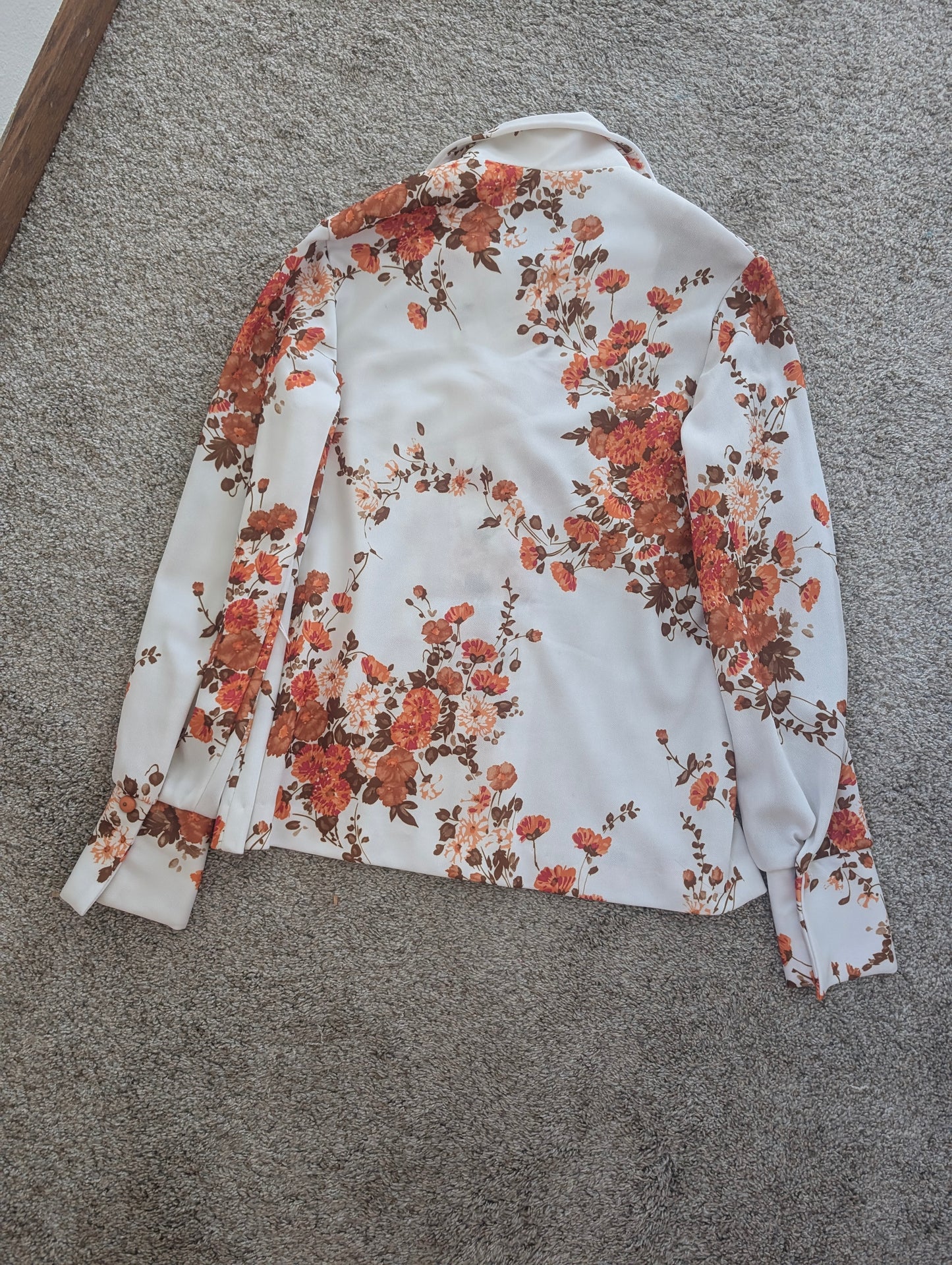 1970s floral disco shirt