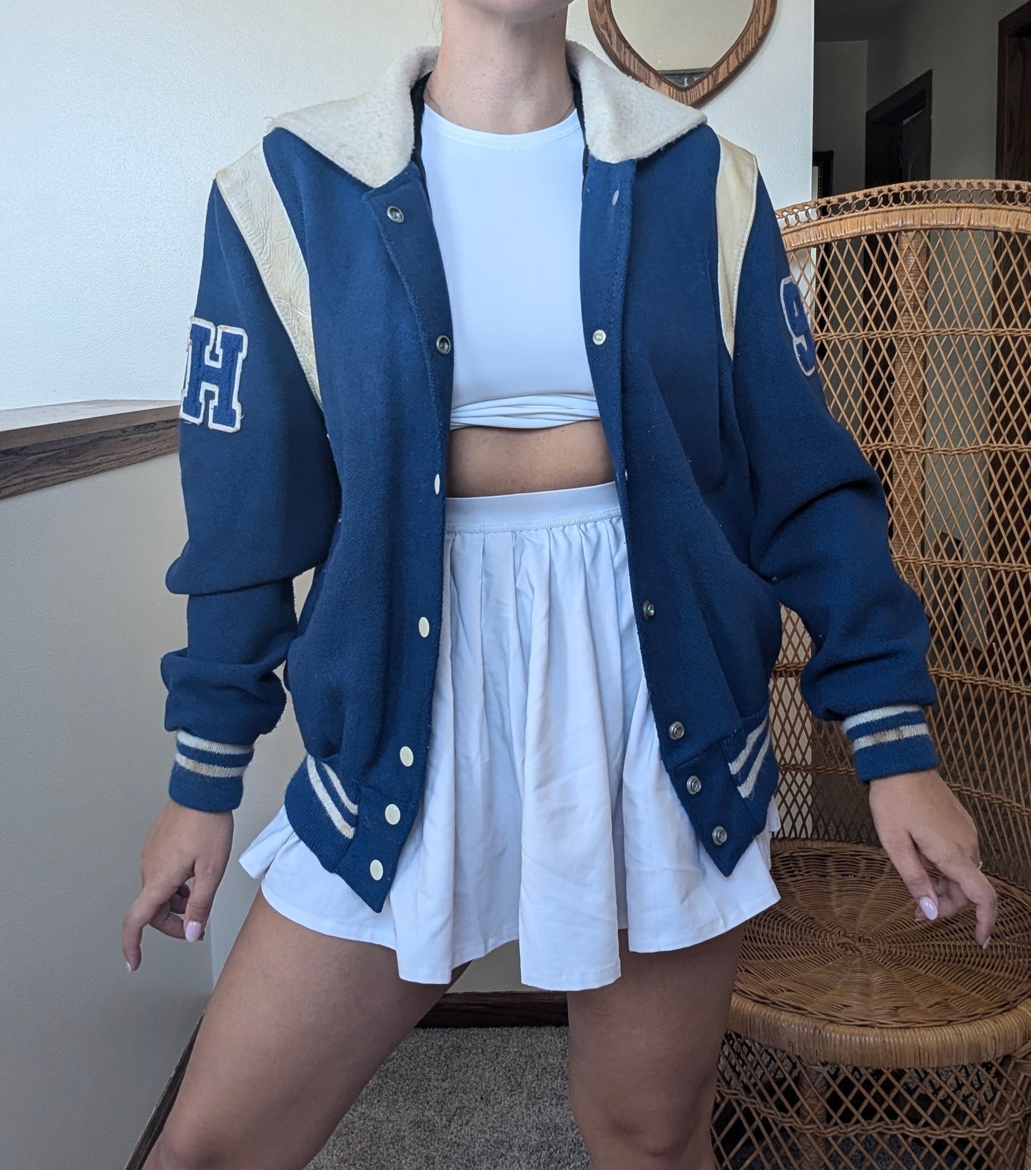 1980s varsity letter jacket