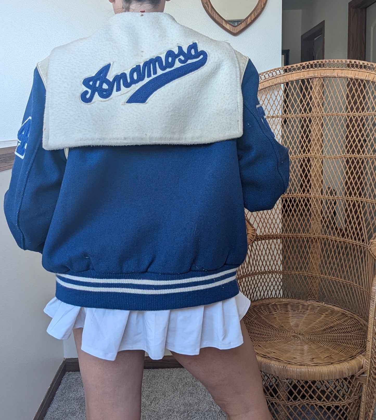 1980s varsity letter jacket