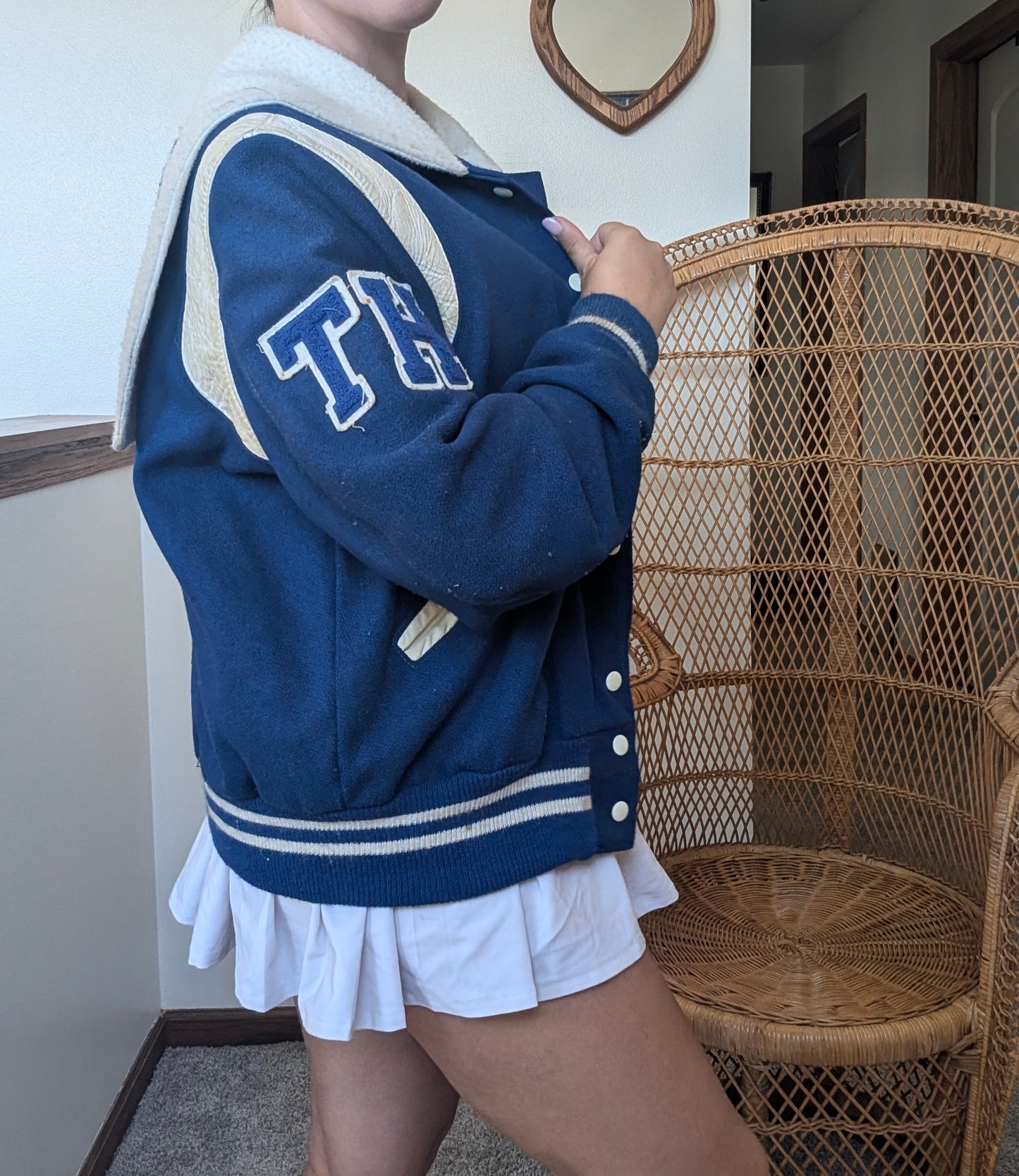 1980s varsity letter jacket