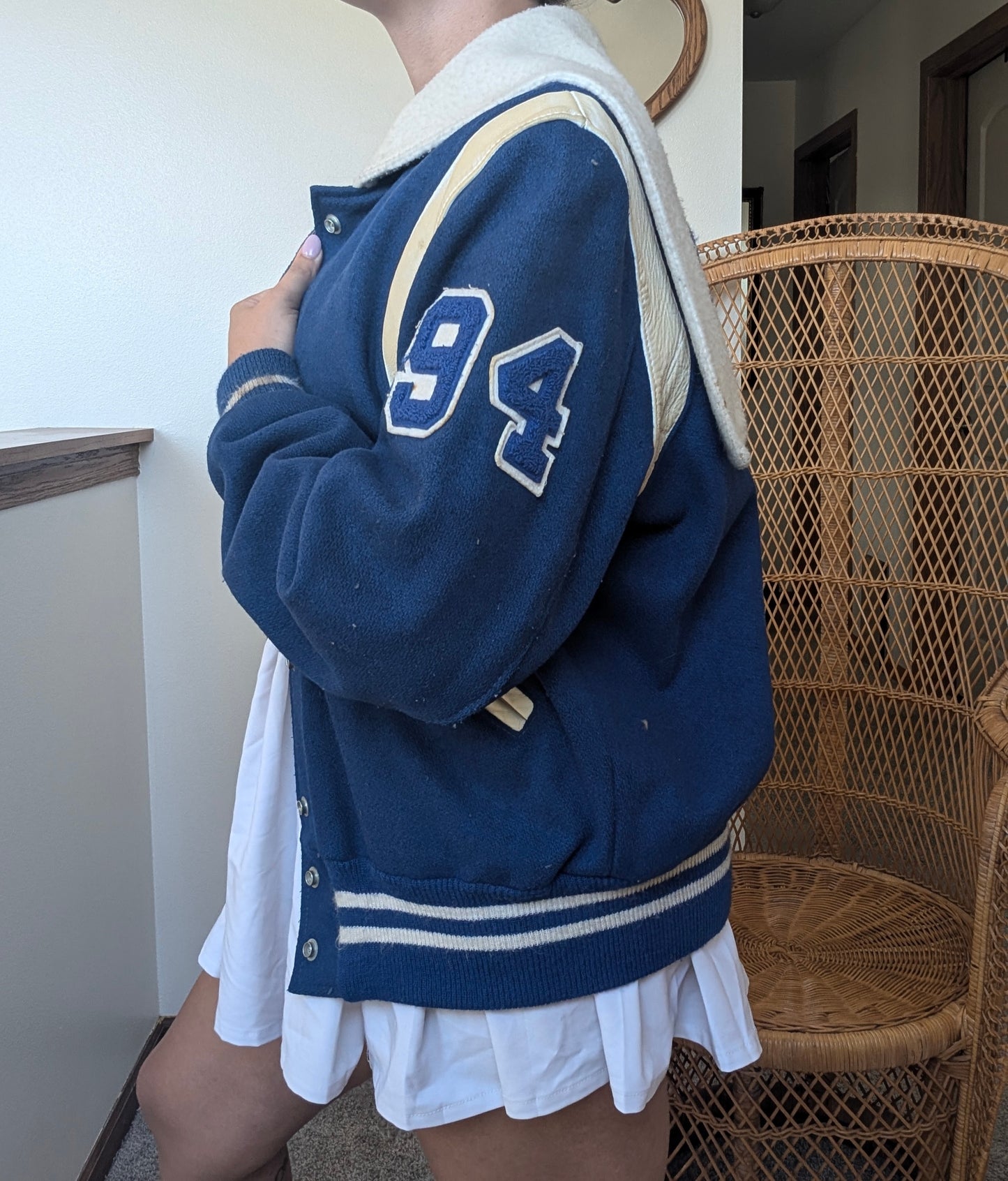 1980s varsity letter jacket