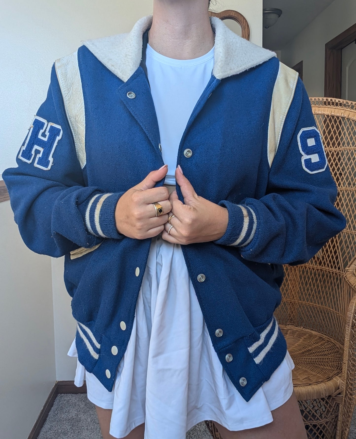 1980s varsity letter jacket