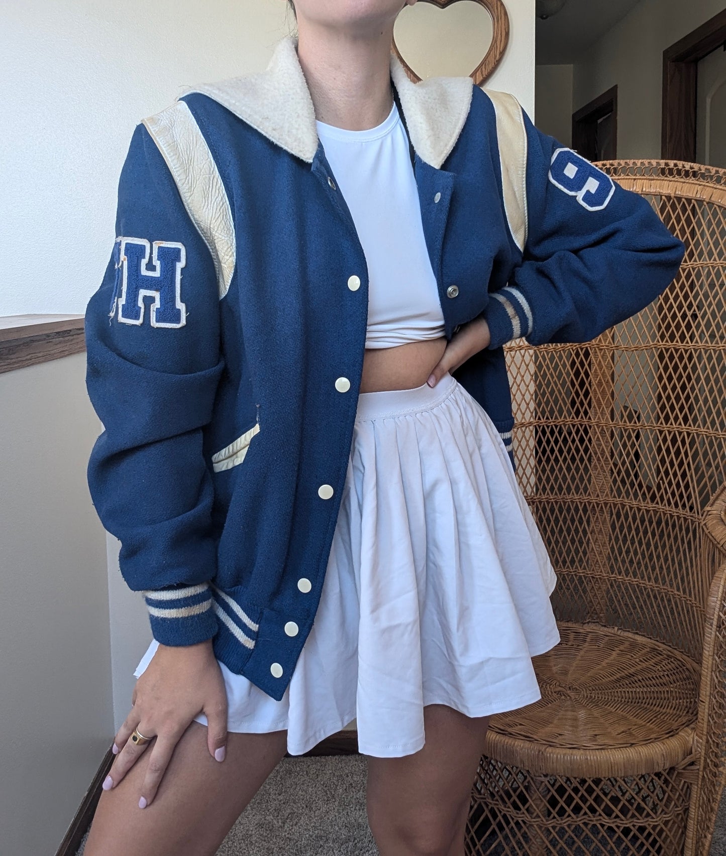 1980s varsity letter jacket