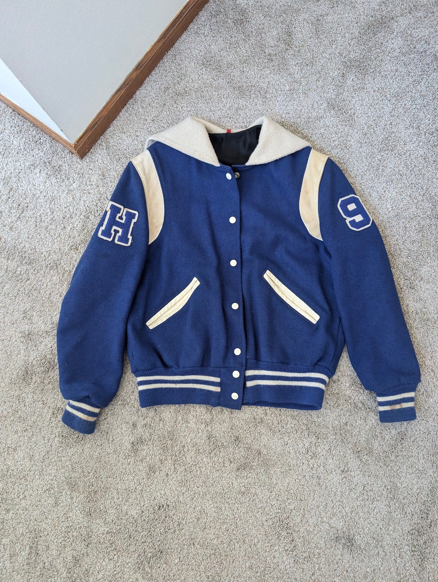 1980s varsity letter jacket