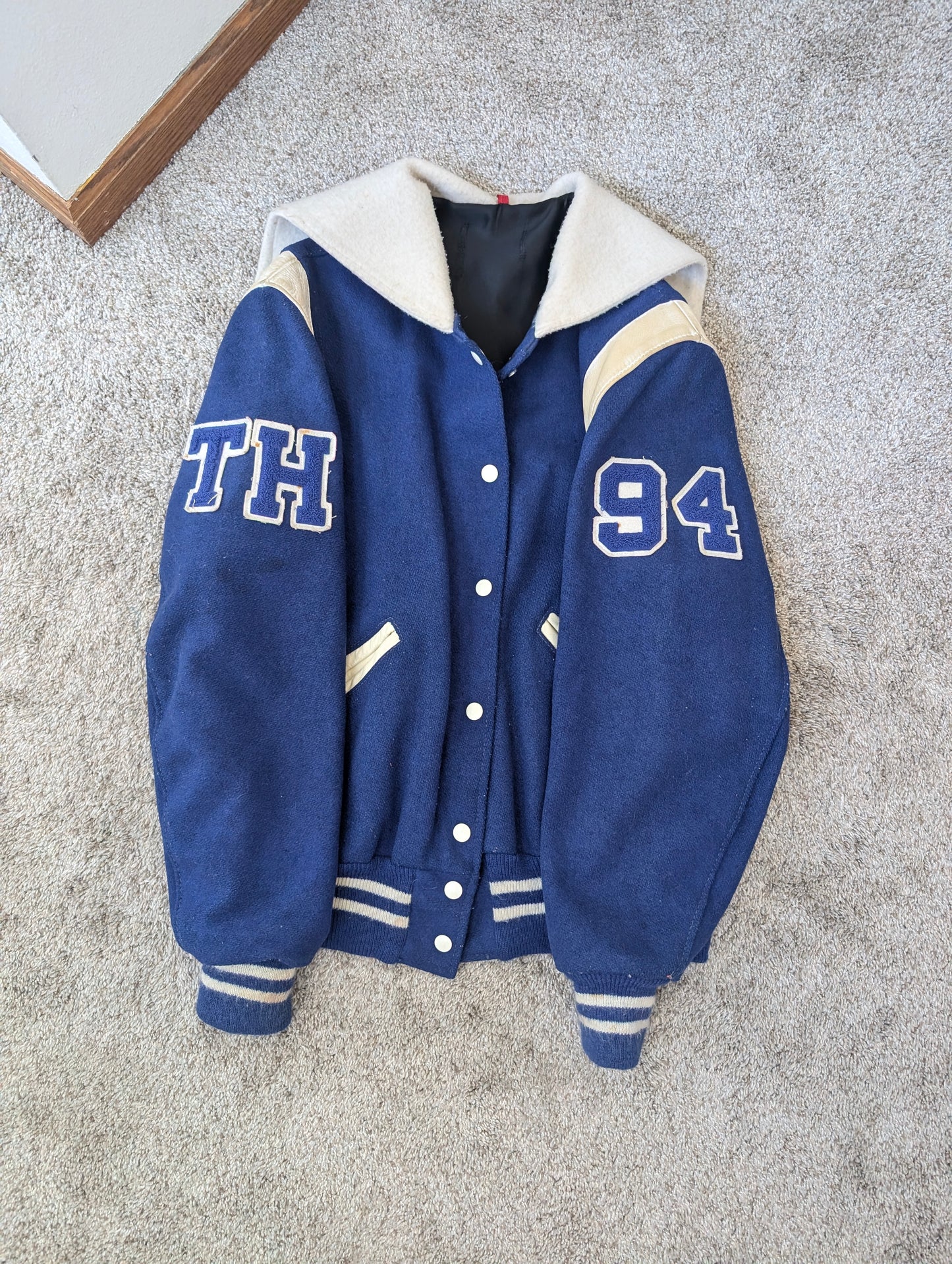 1980s varsity letter jacket