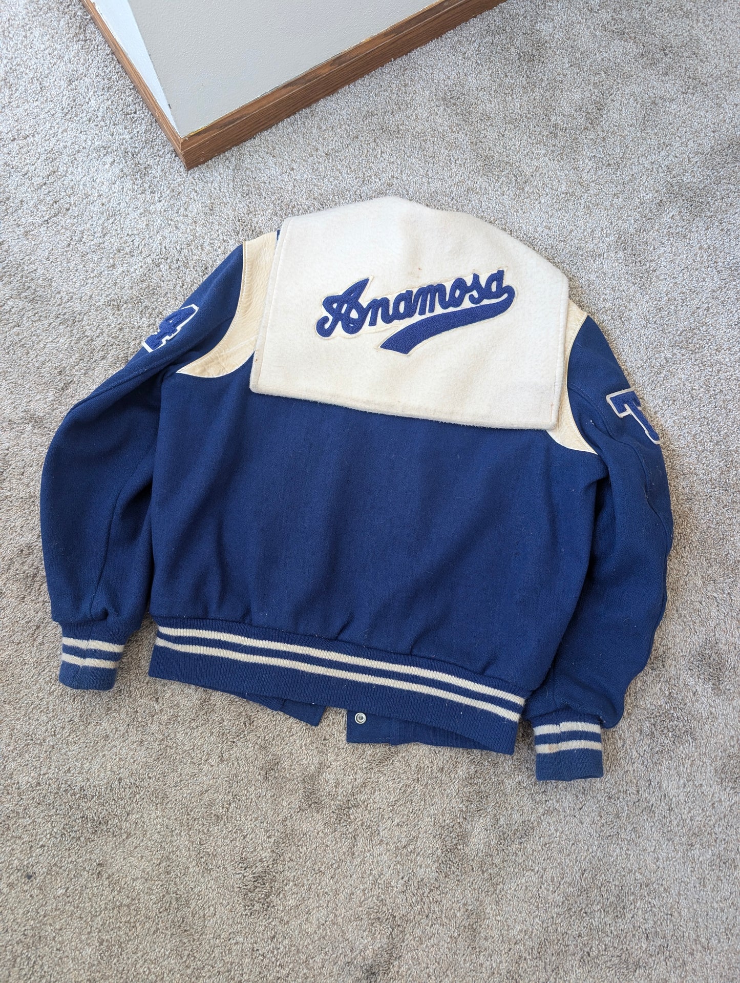 1980s varsity letter jacket