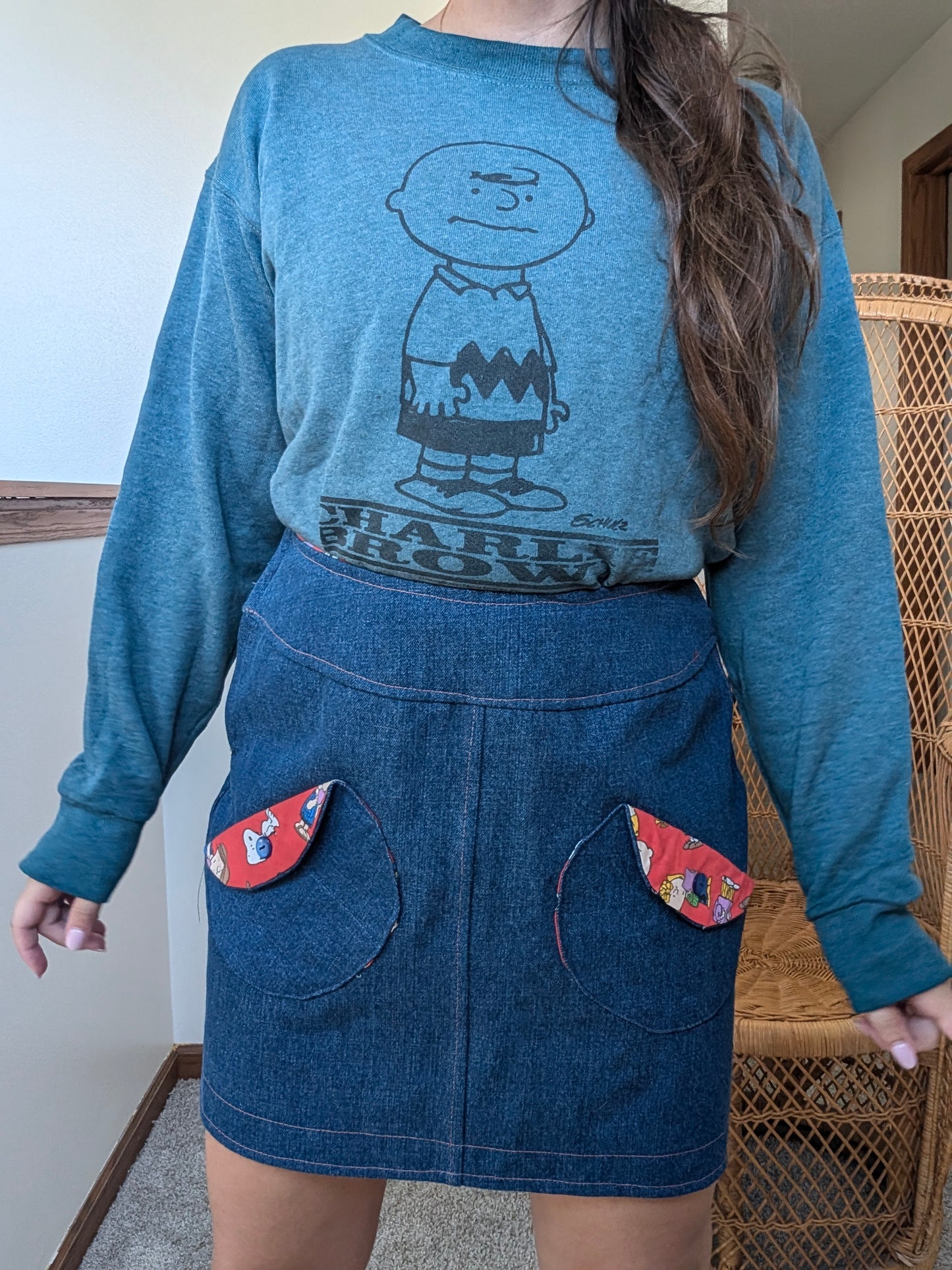 Y2k Peanuts skirt