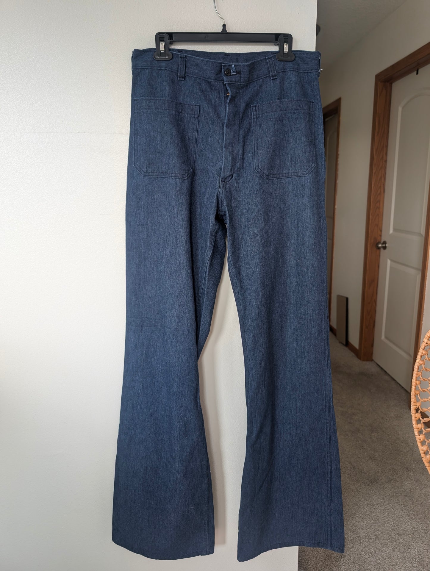 1970s Navy sailor denim pants