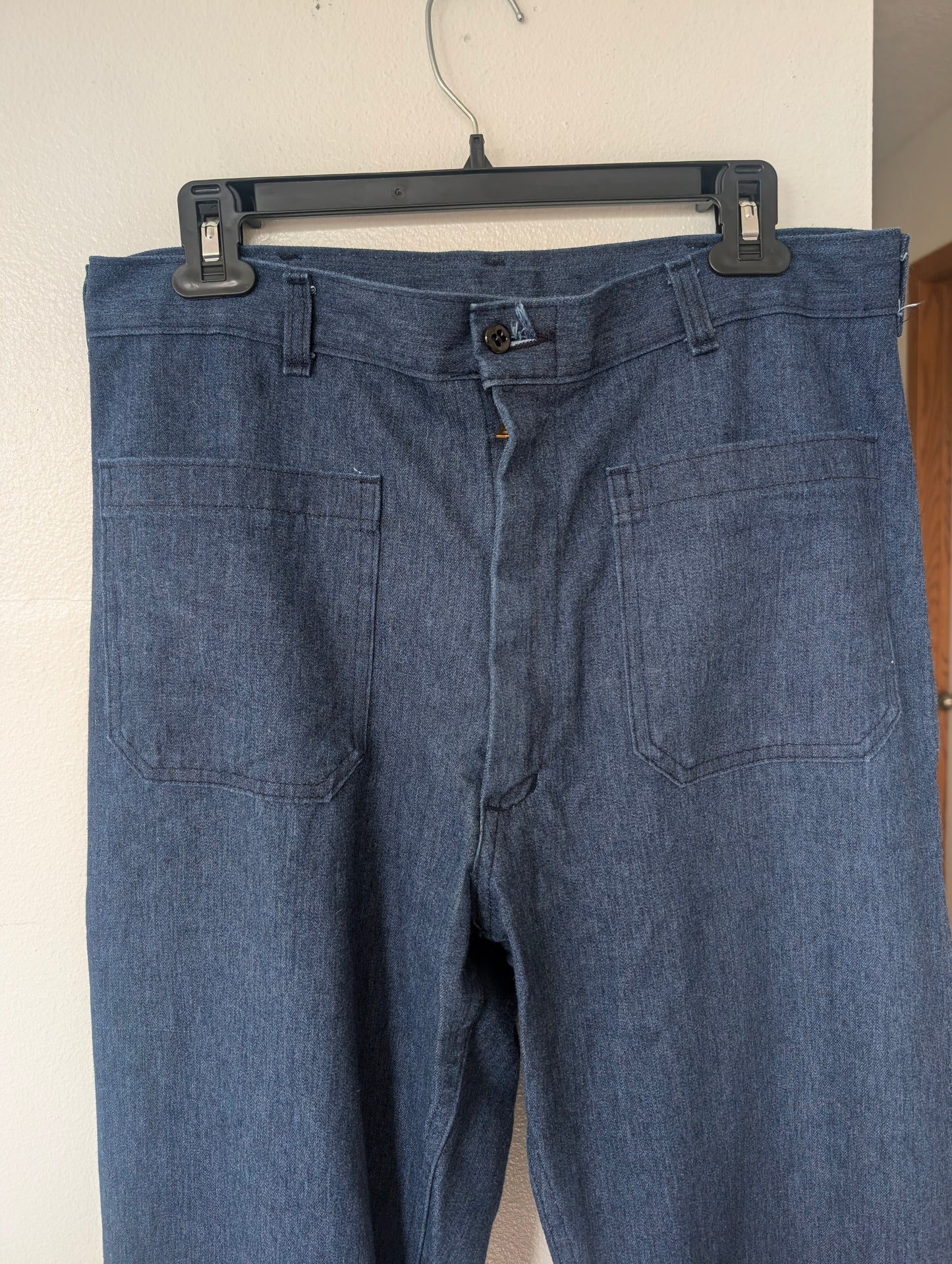 1970s Navy sailor denim pants