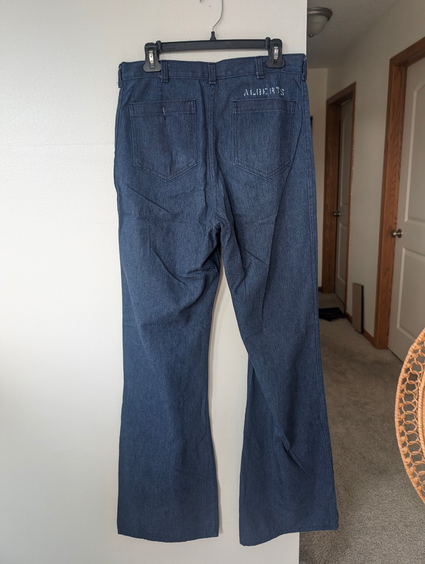 1970s Navy sailor denim pants