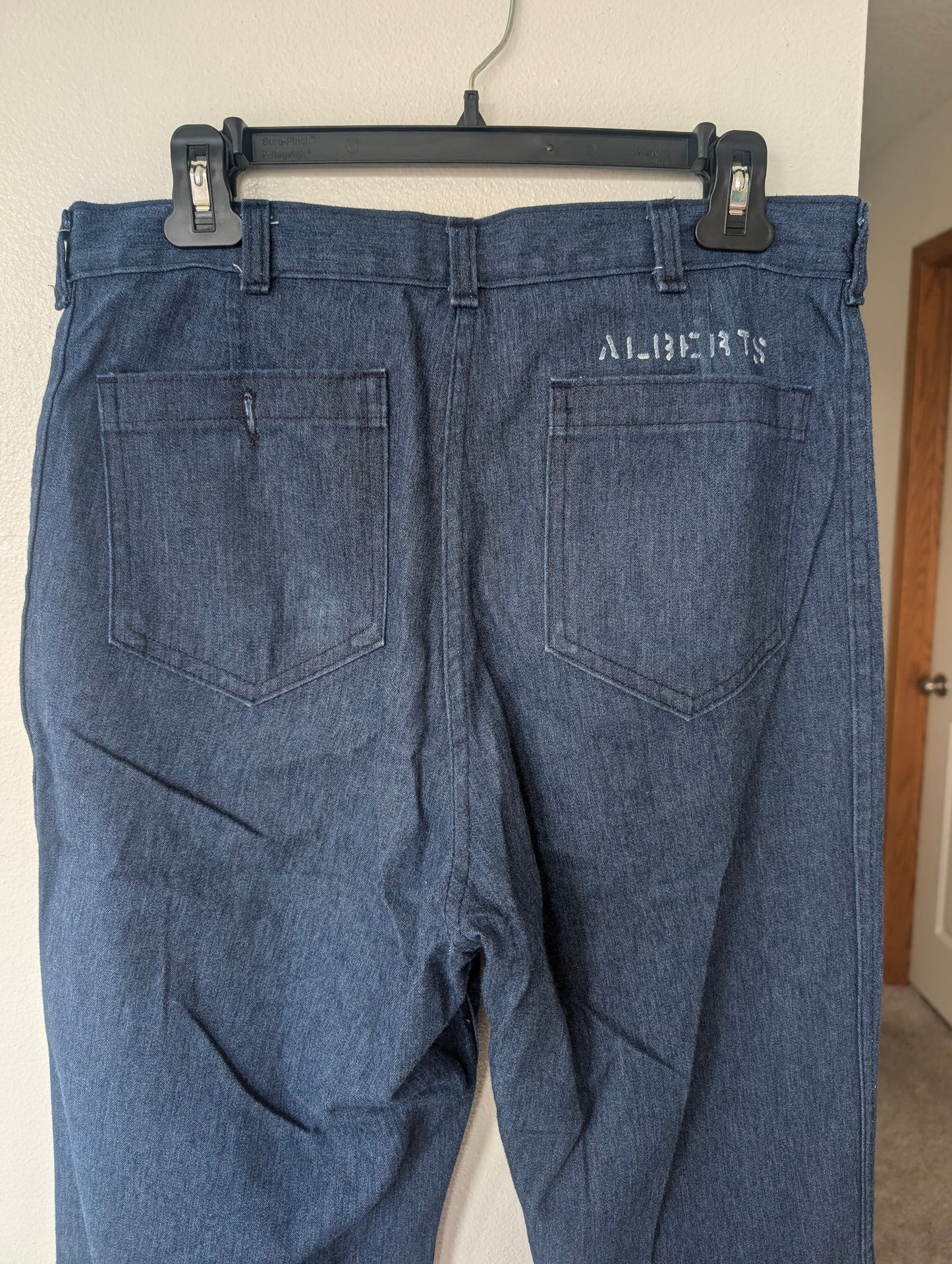 1970s Navy sailor denim pants