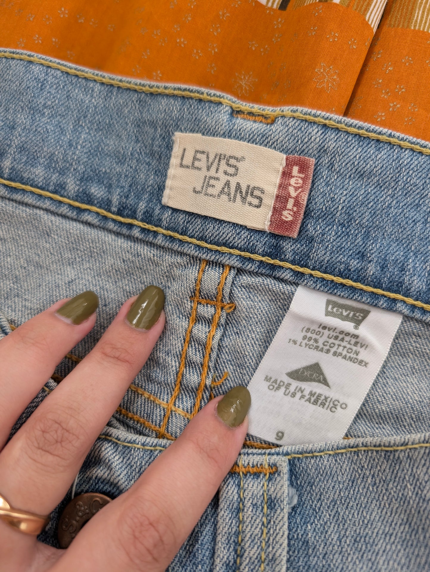 Modern Levi's patchwork skirt