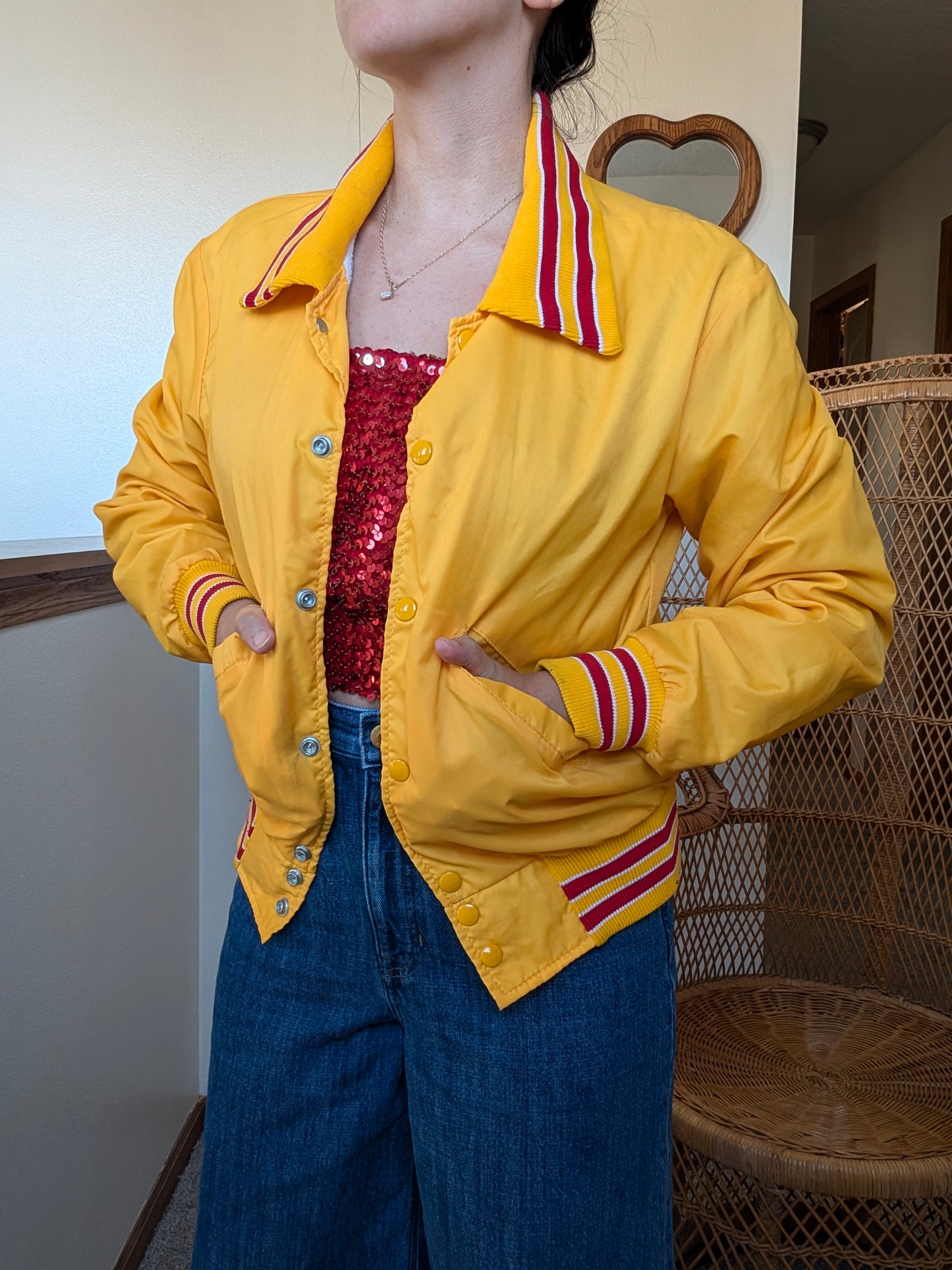 1980s Iowa State bomber jacket