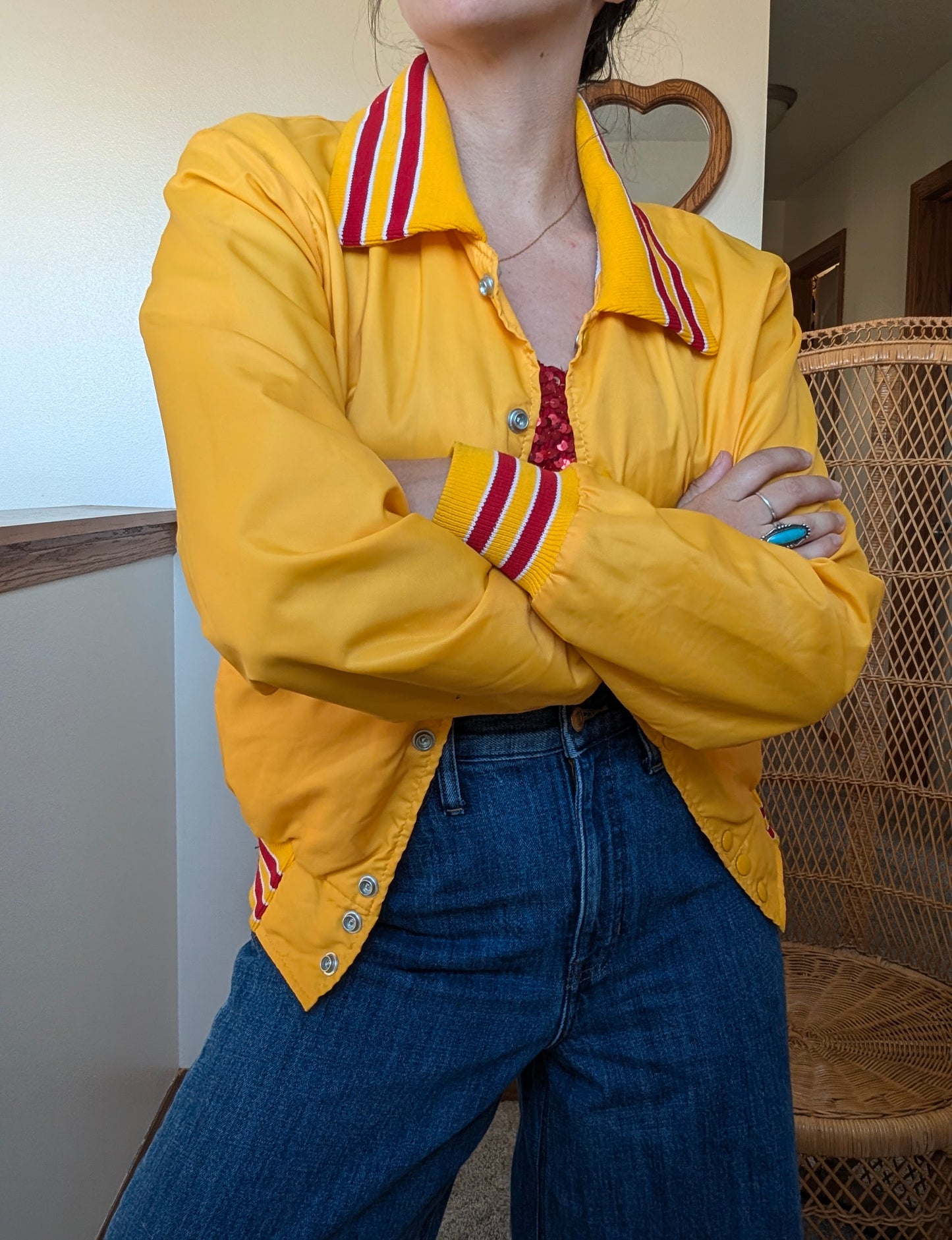 1980s Iowa State bomber jacket