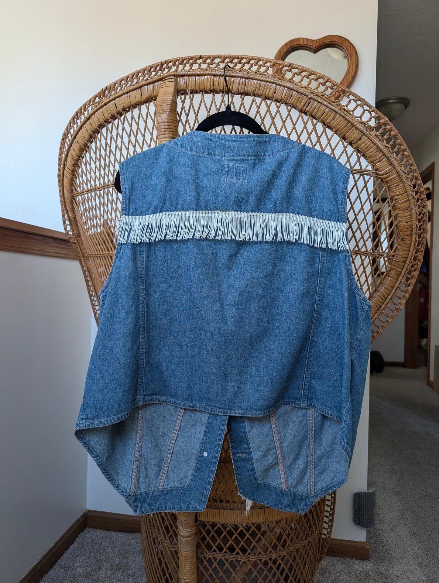 1990s Dolly Parton denim vest