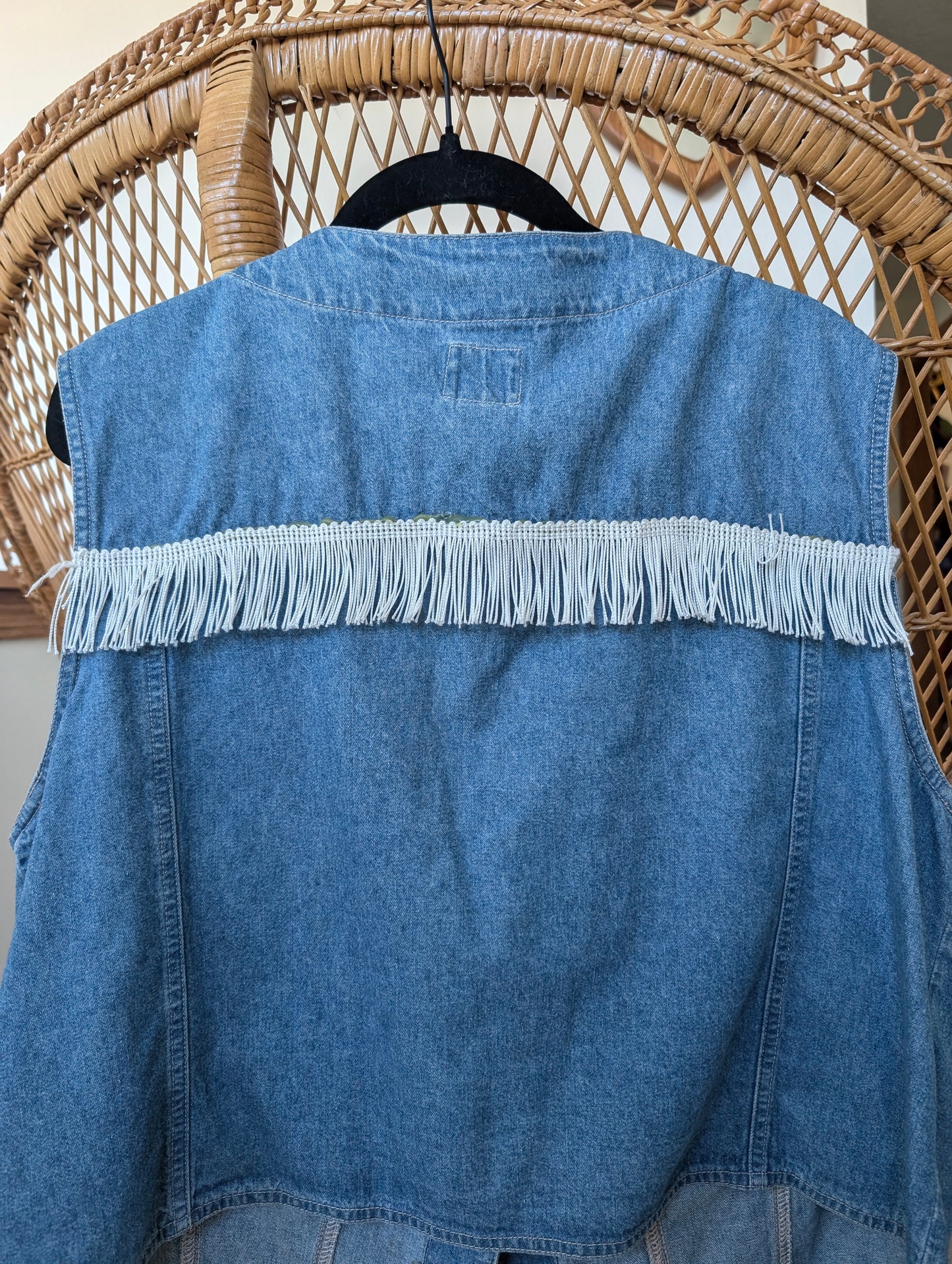 1990s Dolly Parton denim vest