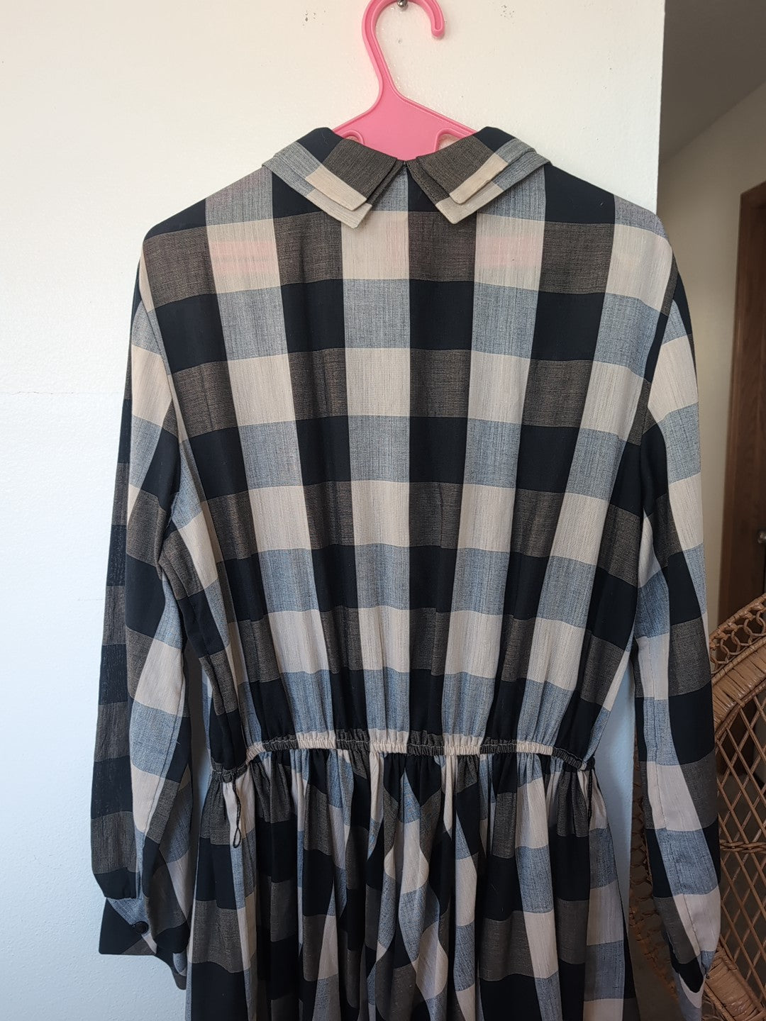 1960s mod check dress