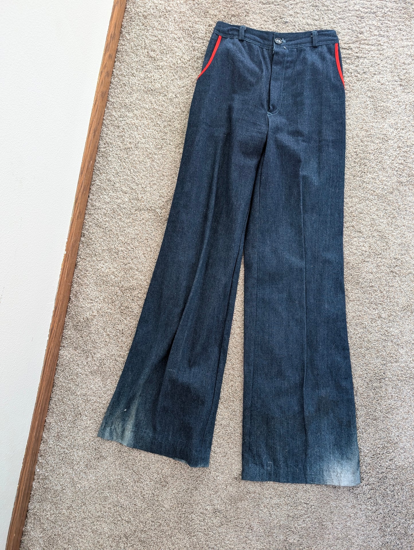 1970s colorful denim set