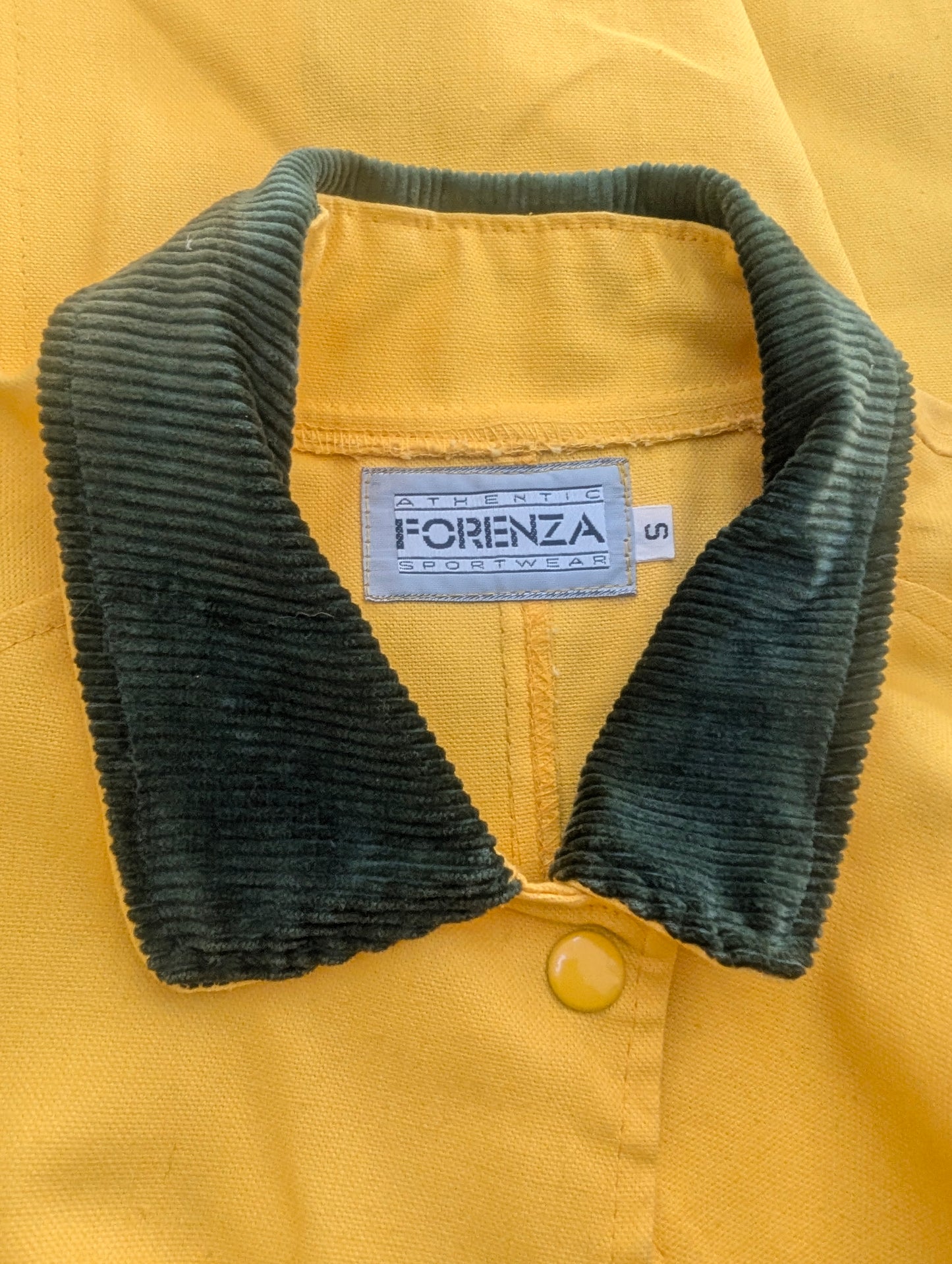 1980s yellow duster jacket