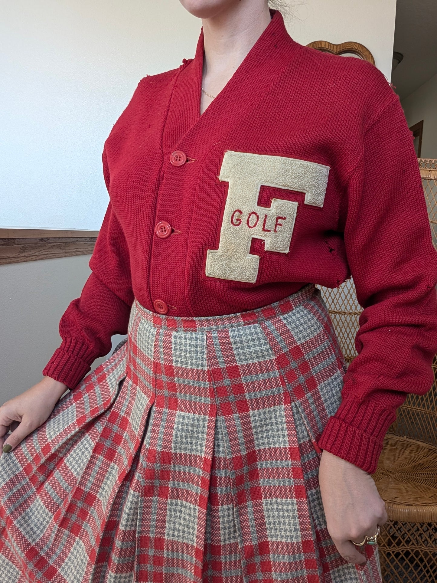 1940s letter sweater