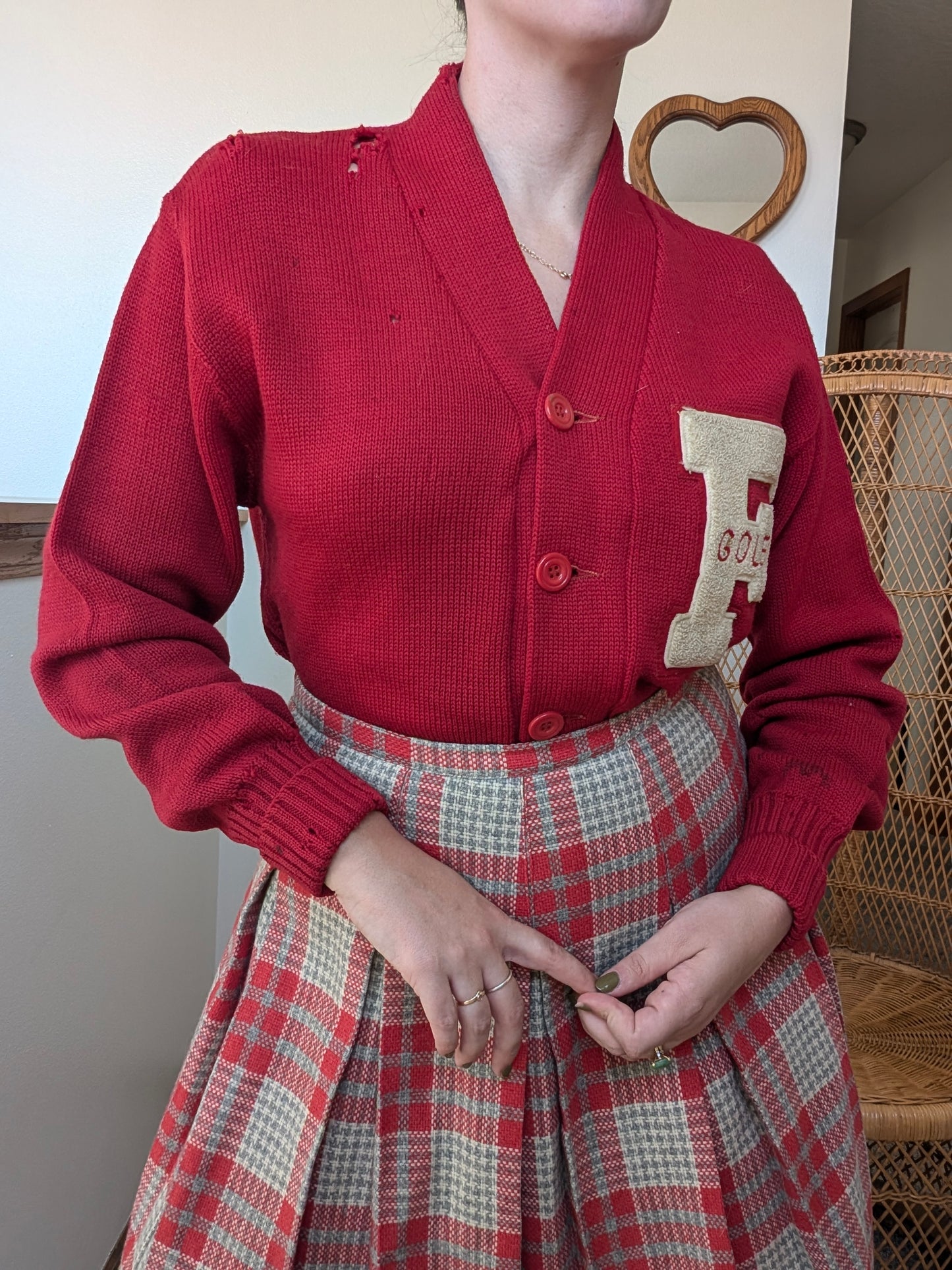 1940s letter sweater