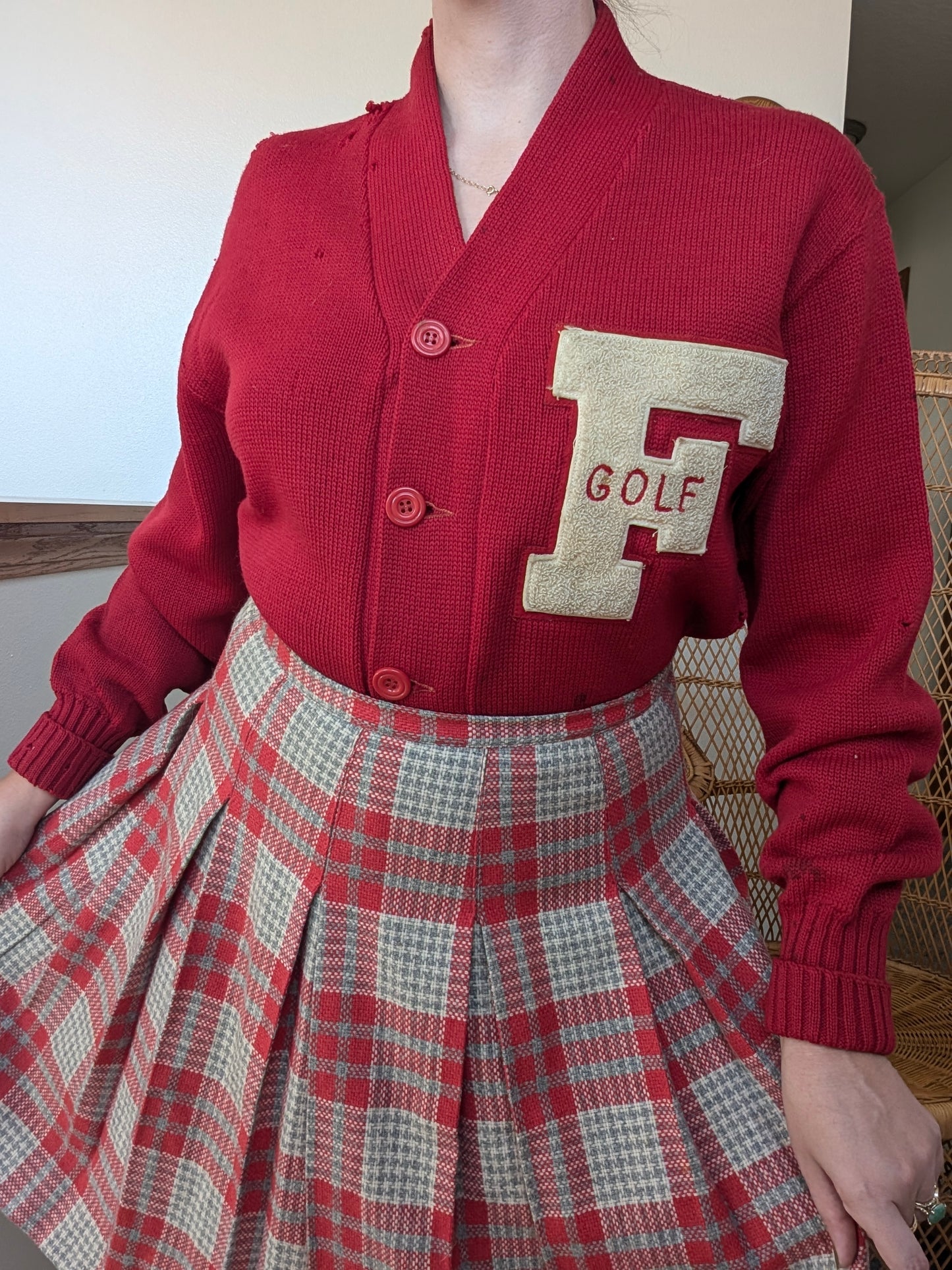 1940s letter sweater