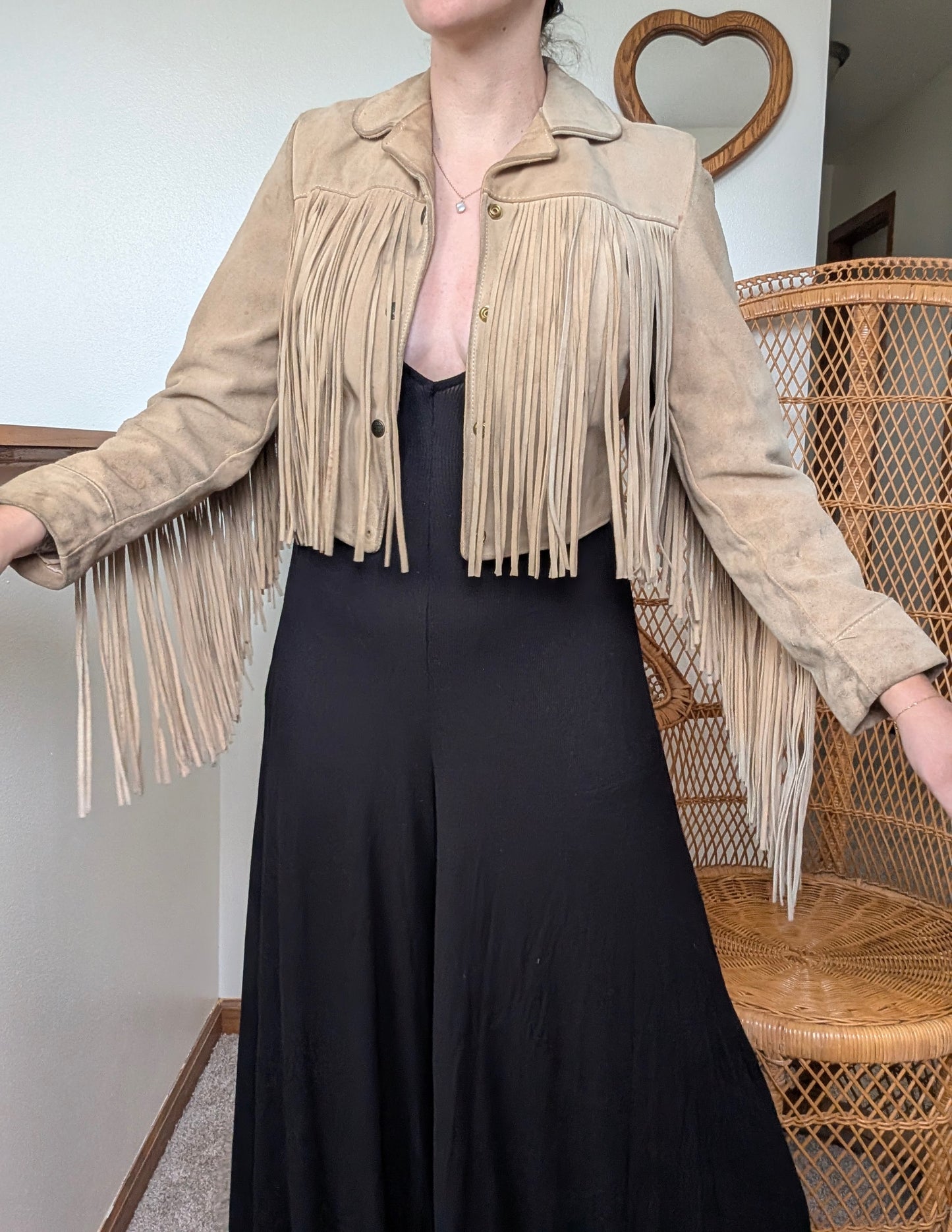 1970s fringe leather jacket