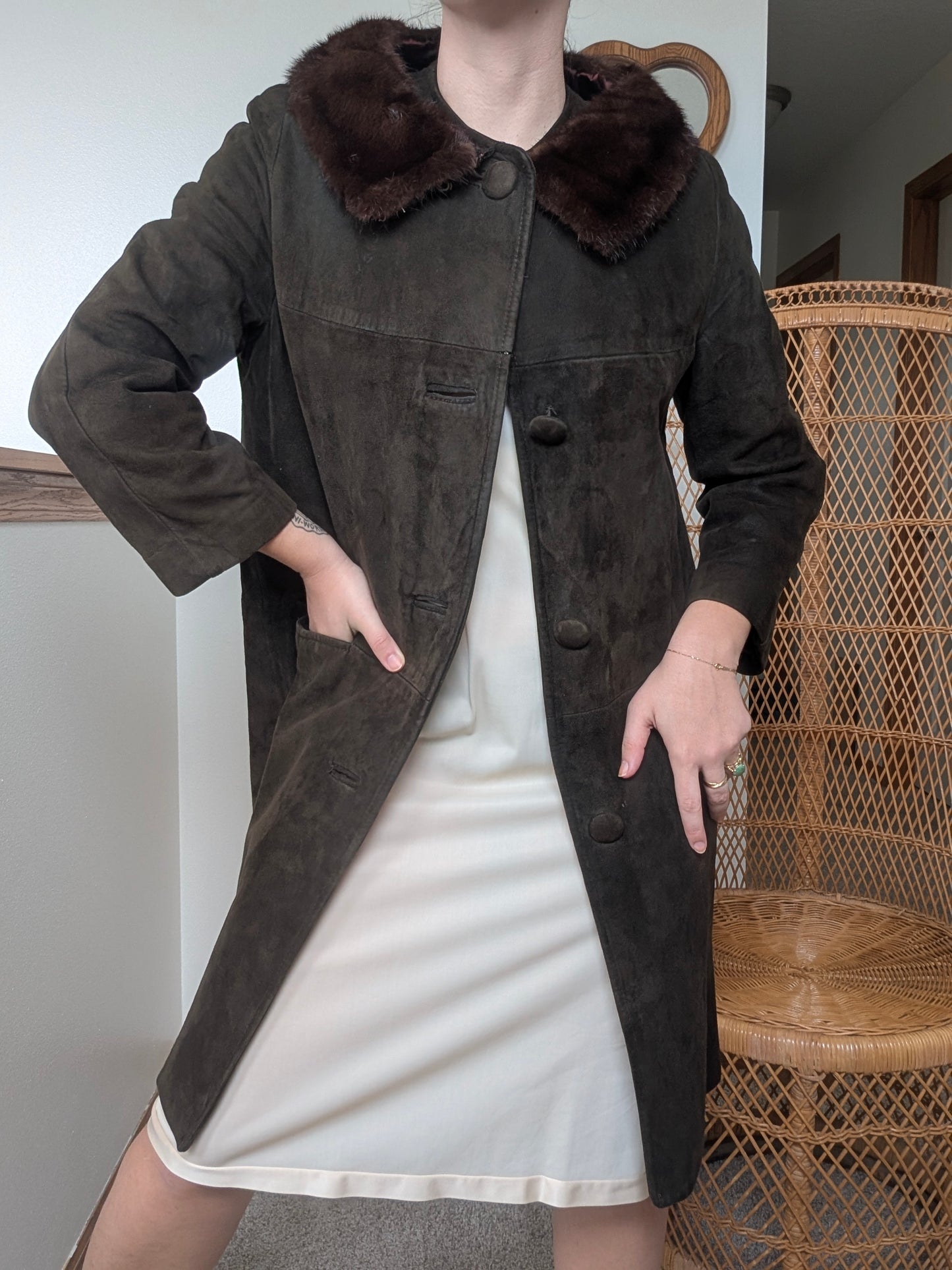 1960s suede coat