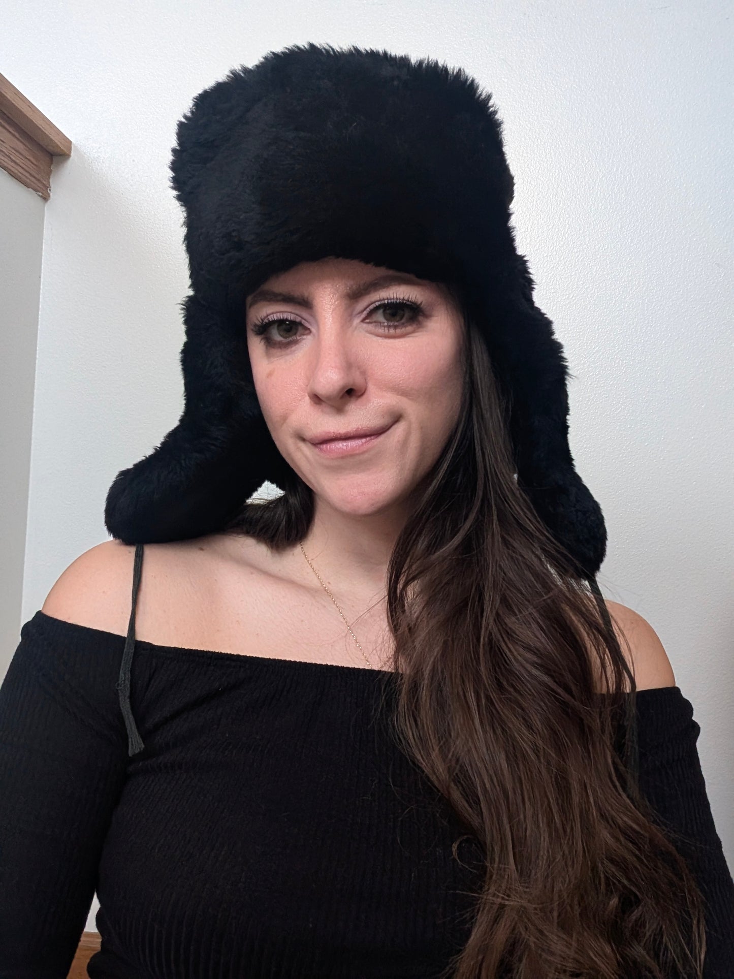 1970s fur aviator hat