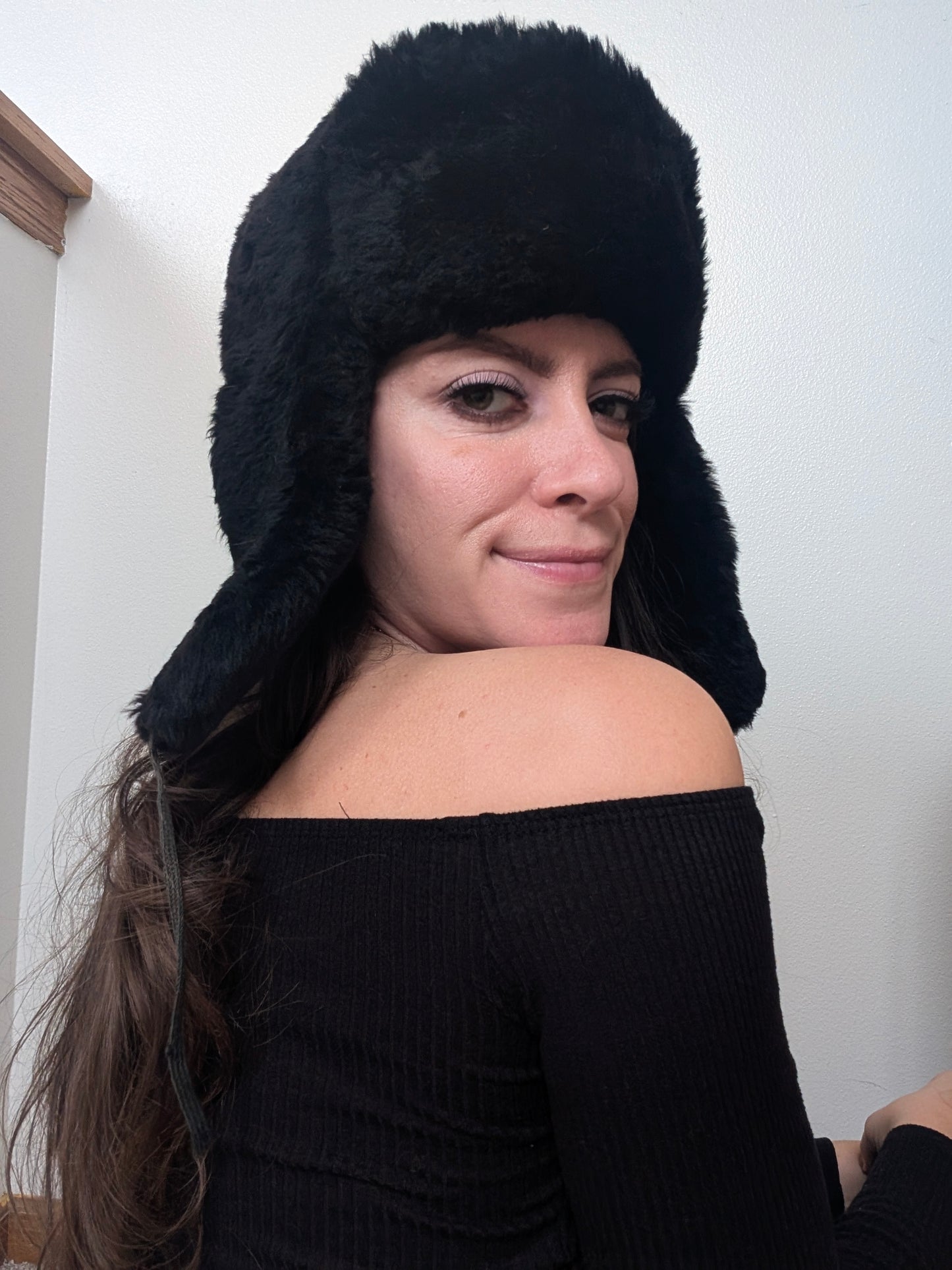 1970s fur aviator hat