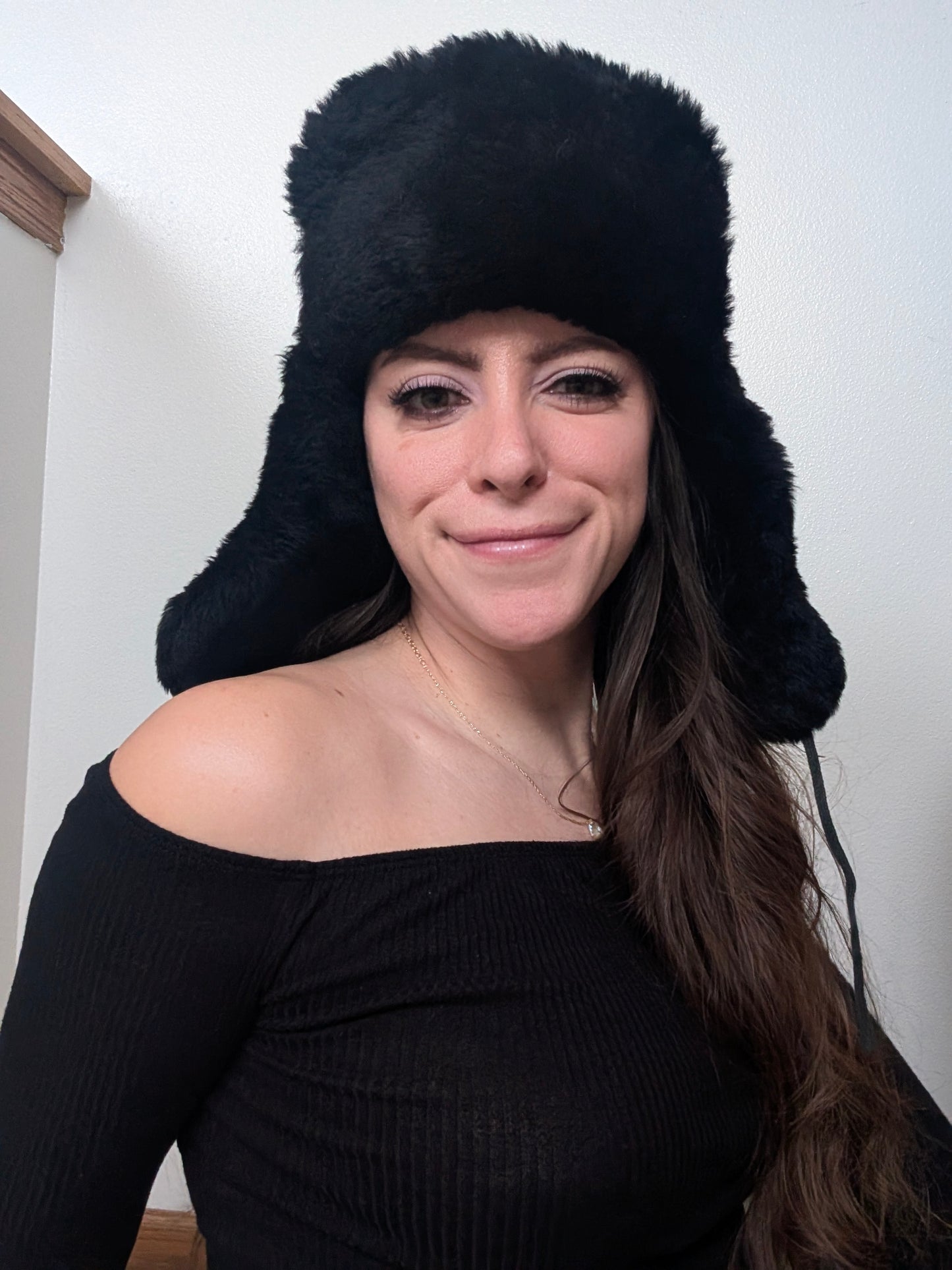 1970s fur aviator hat