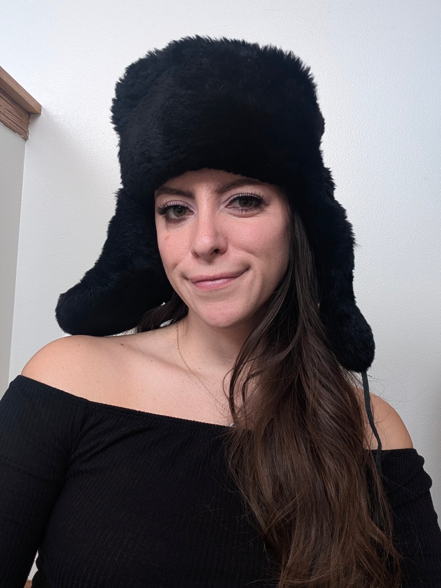 1970s fur aviator hat