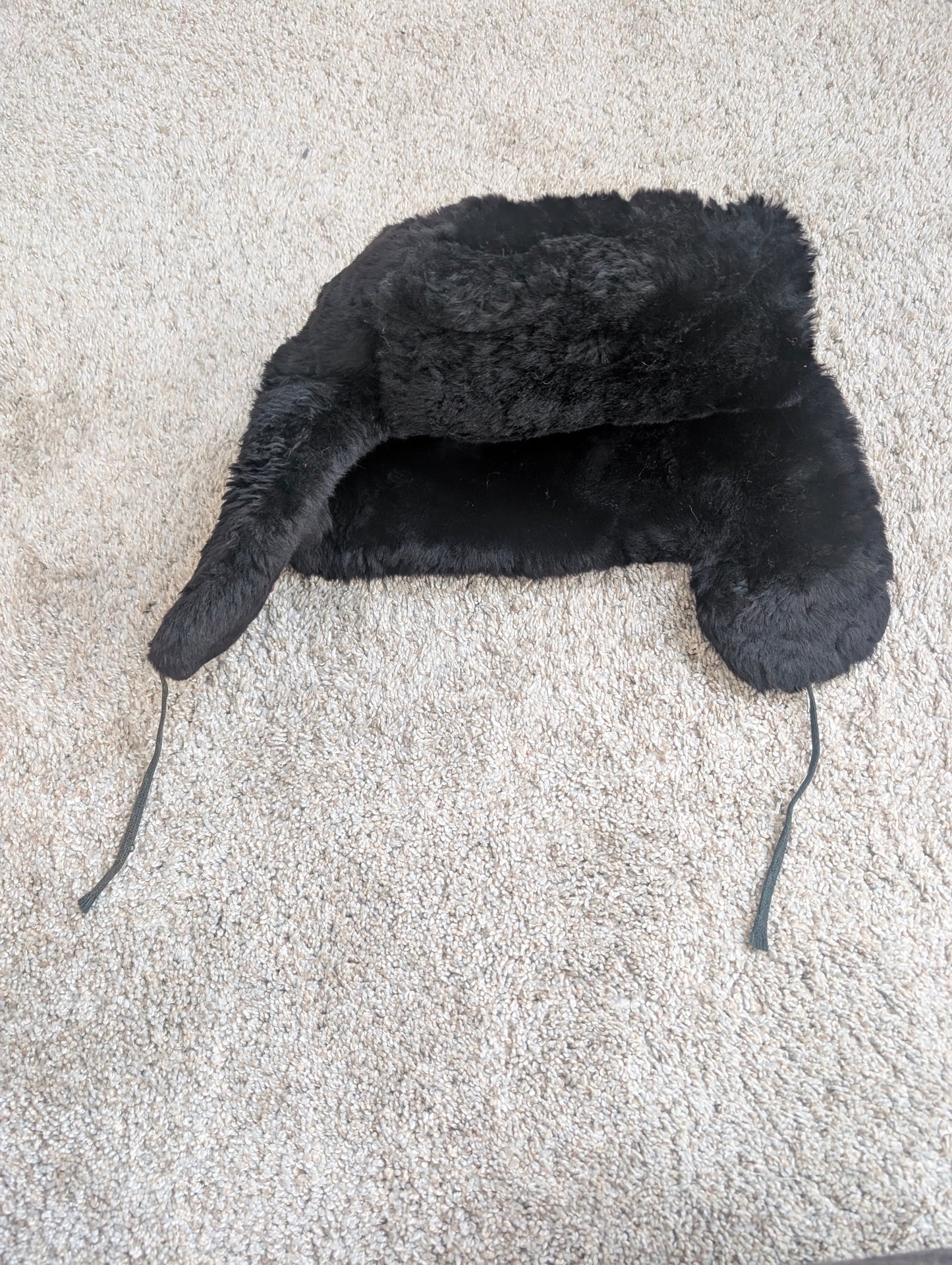 1970s fur aviator hat