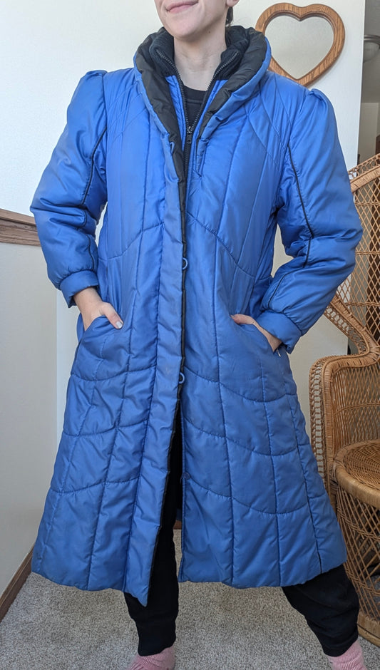 1980s blue puffer