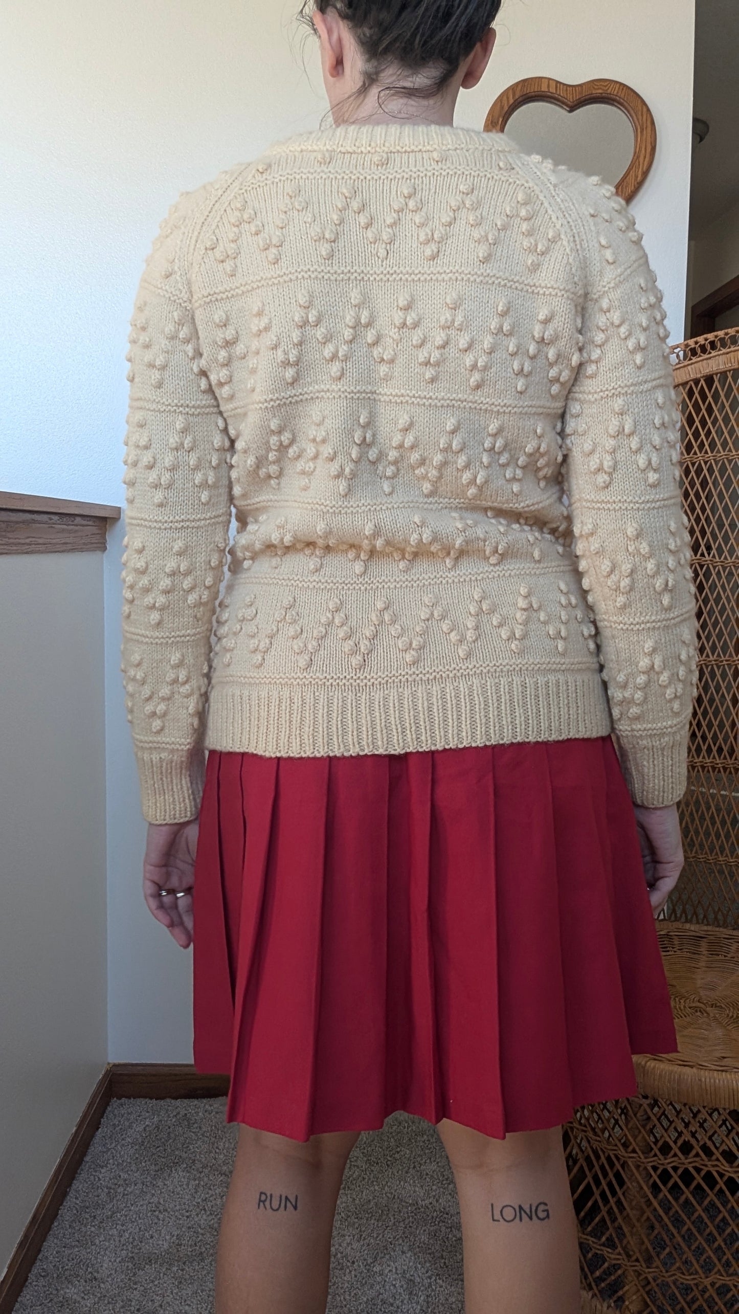 1970s cable knit sweater