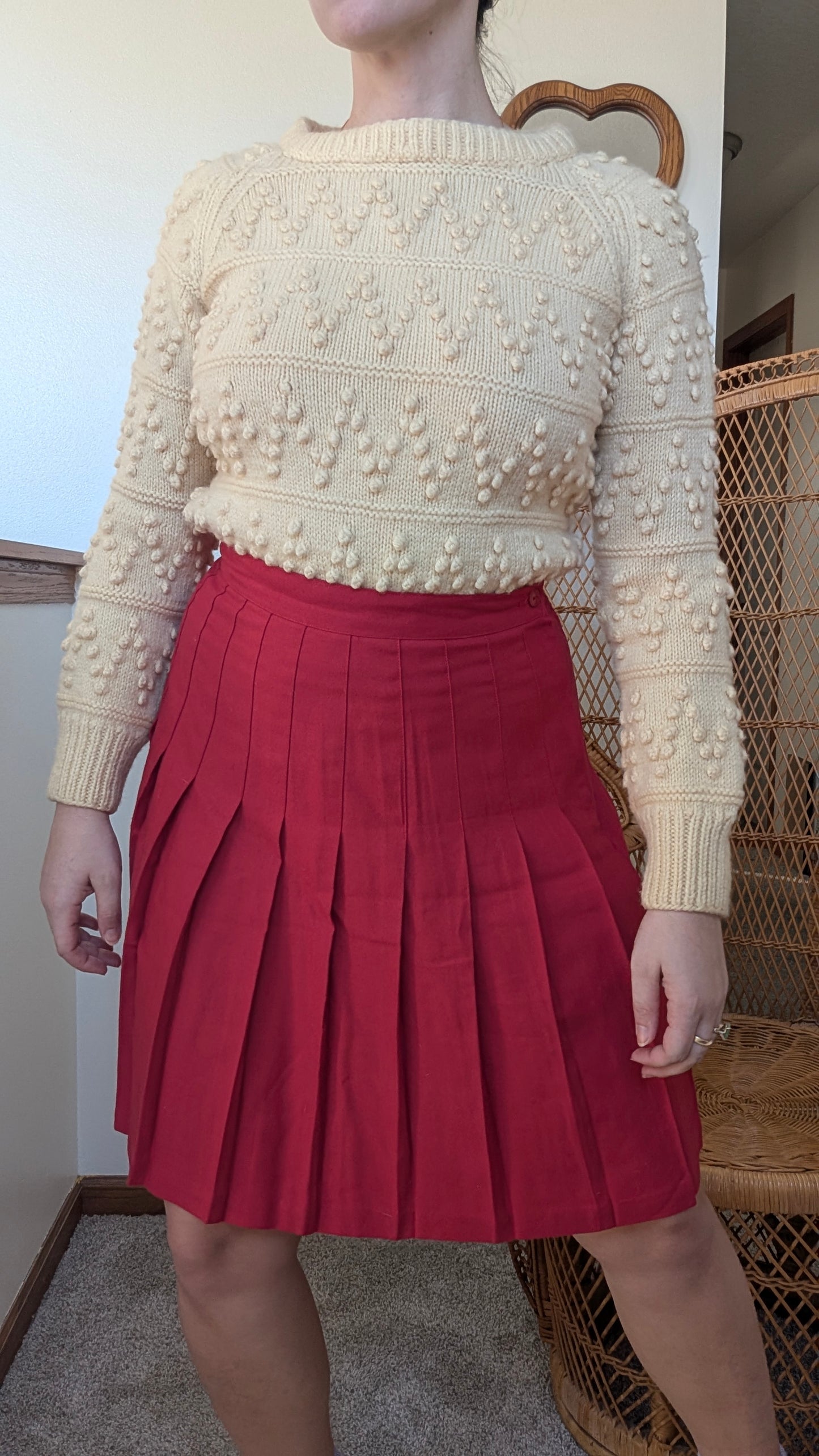 1970s cable knit sweater