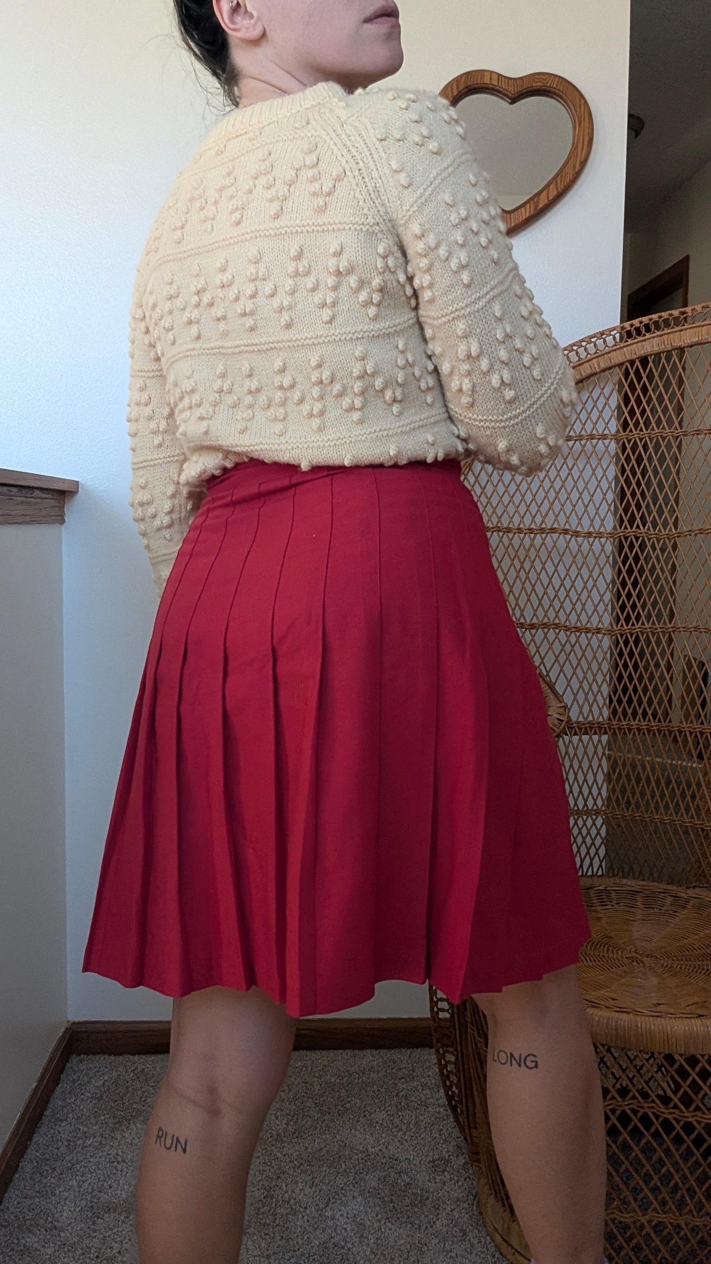 1970s cable knit sweater