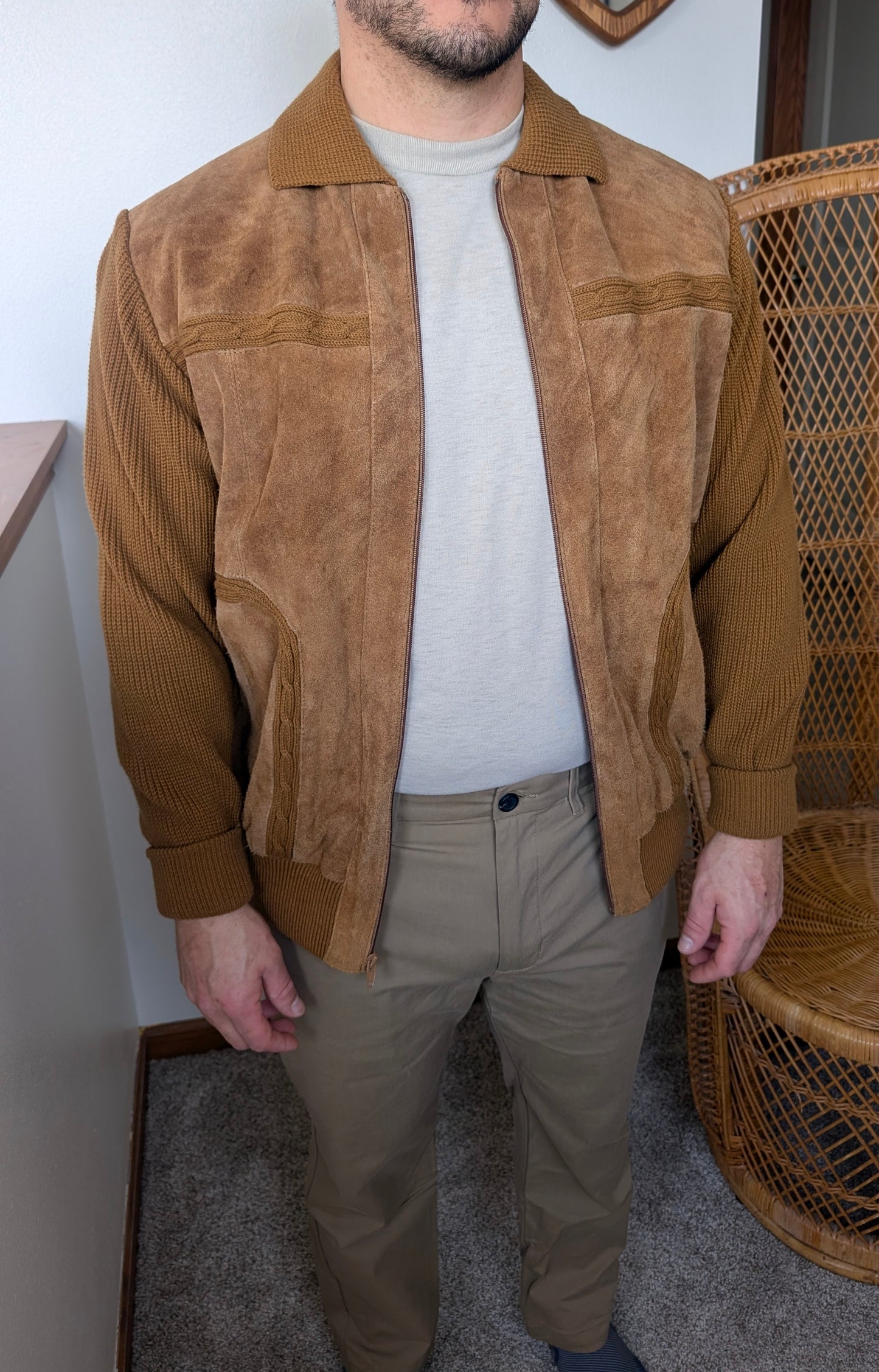 1970s suede leather jacket