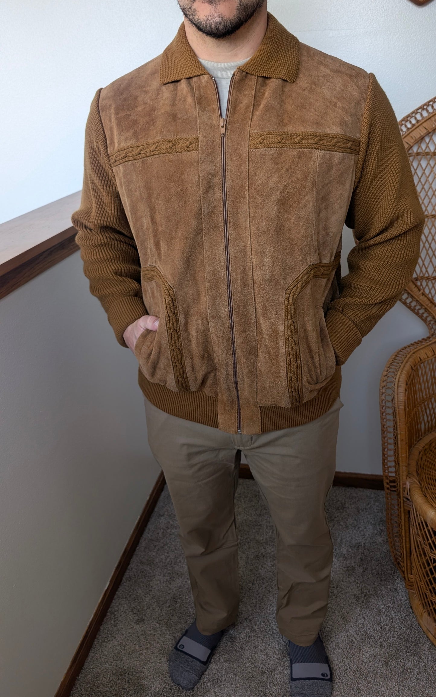 1970s suede leather jacket