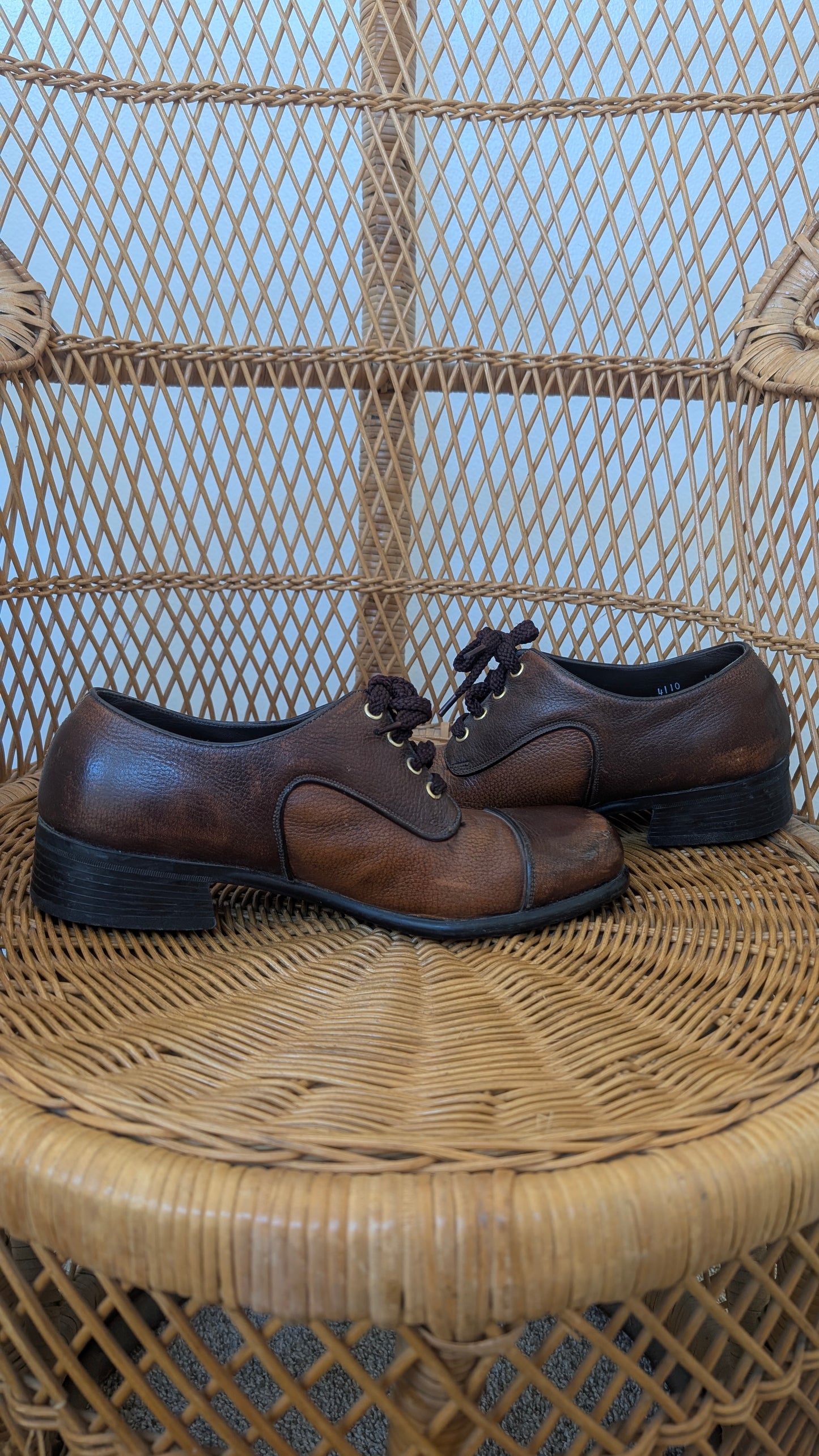 1970s brown leather shoes