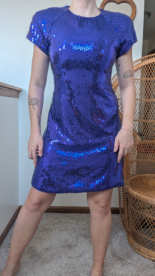 1980s sequin party dress