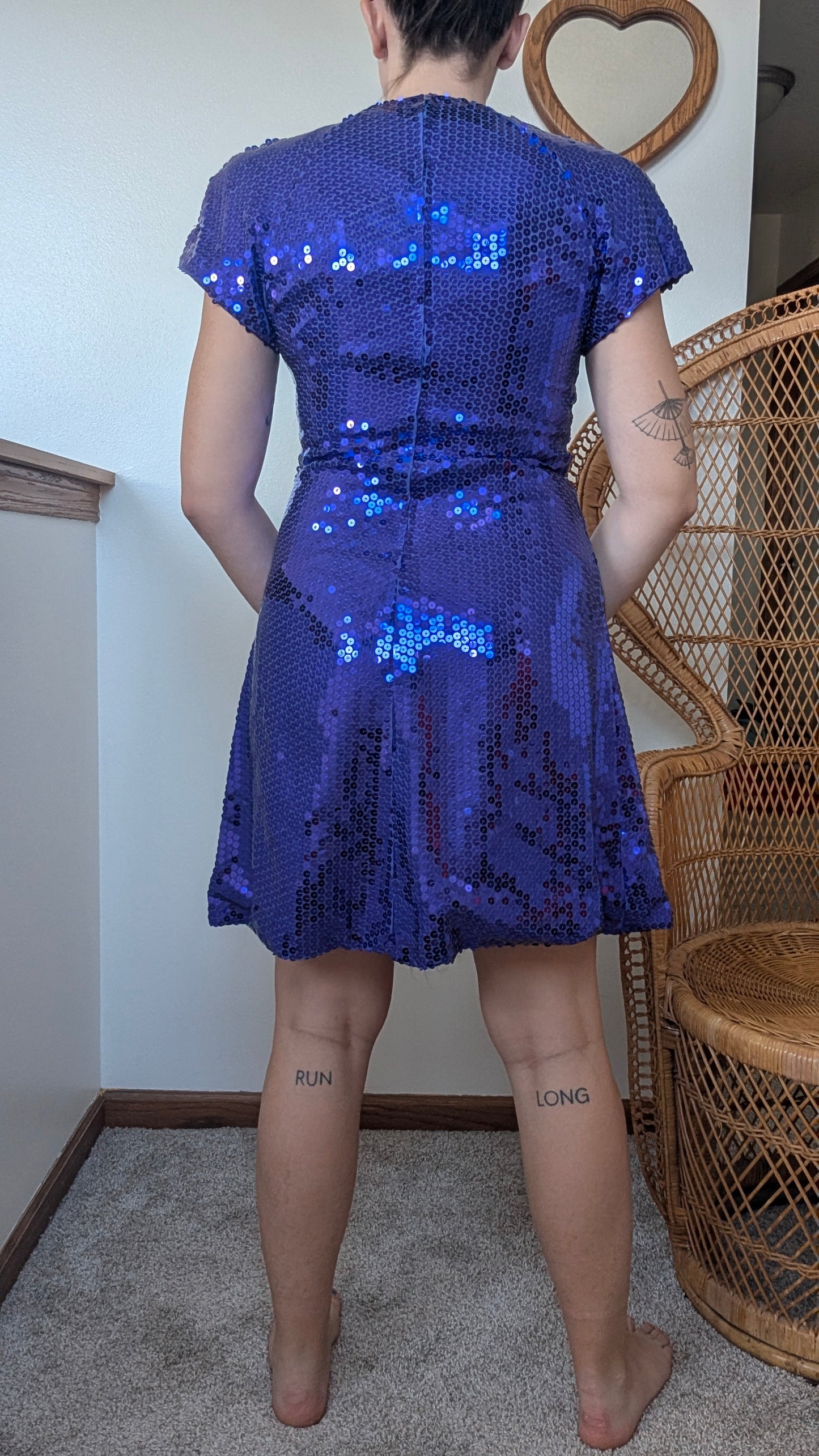 1980s sequin party dress