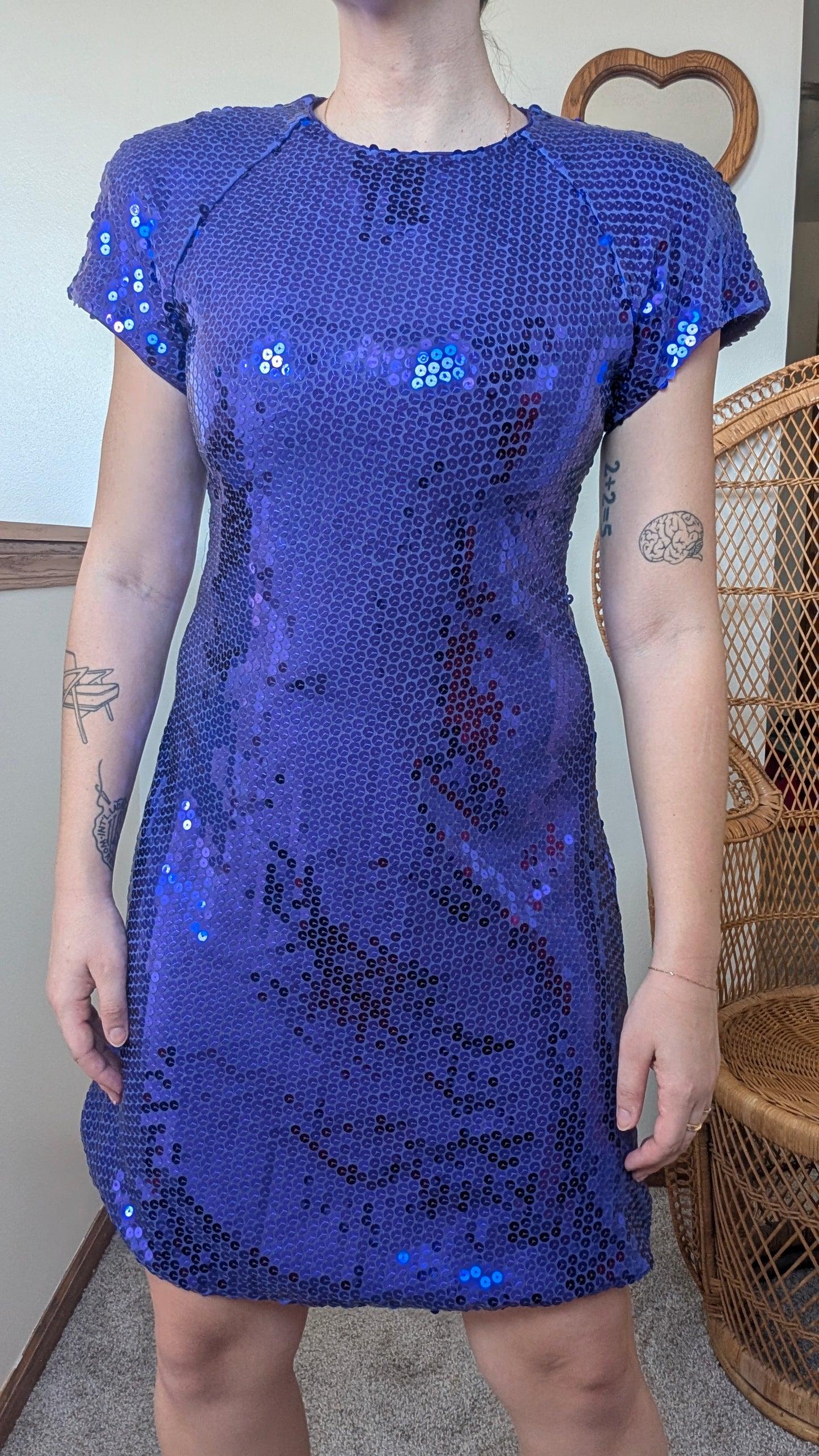 1980s sequin party dress