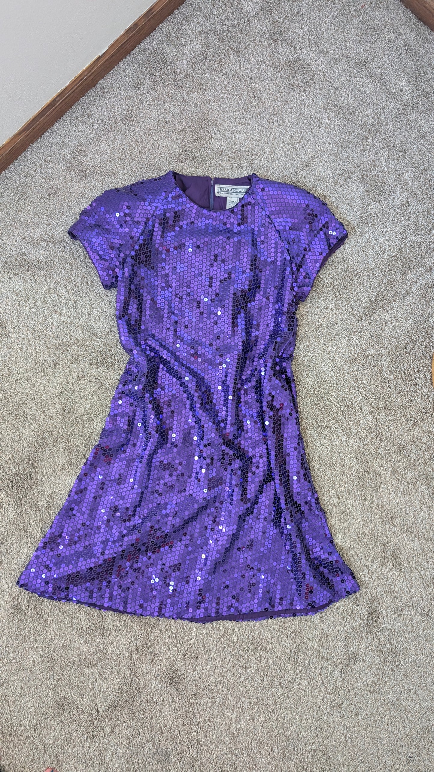 1980s sequin party dress