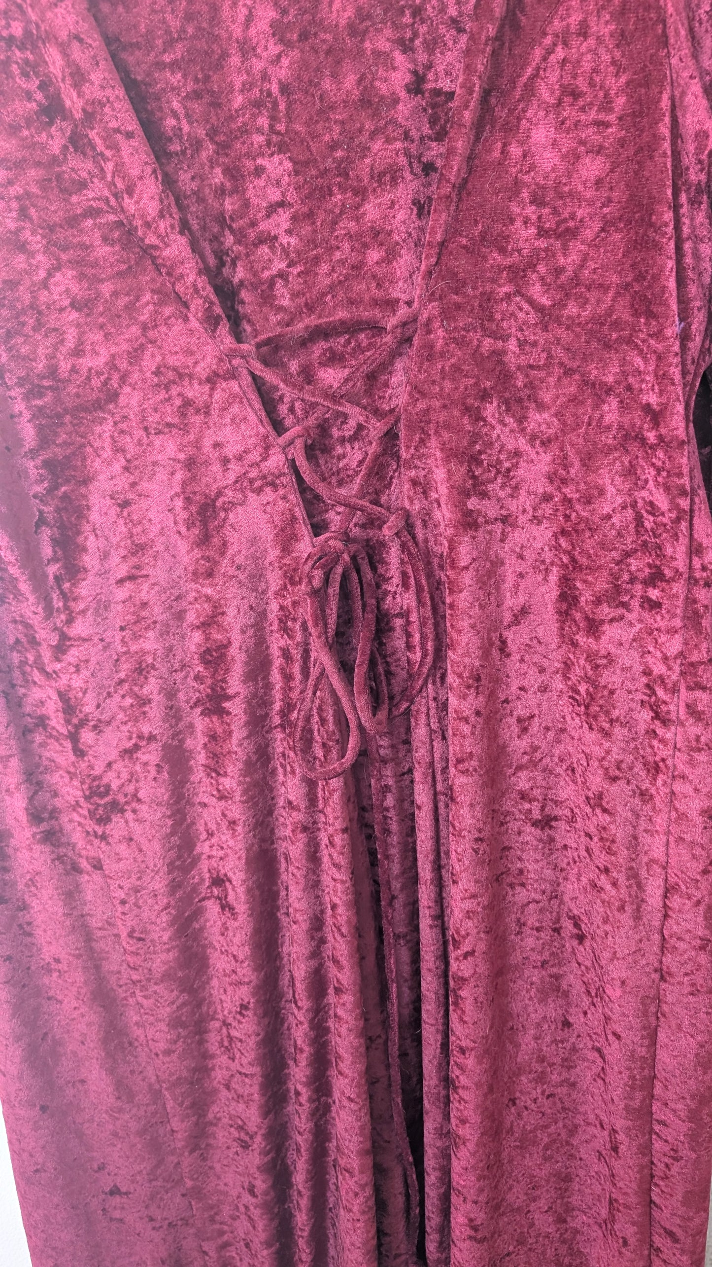 1990s plus size velvet dress