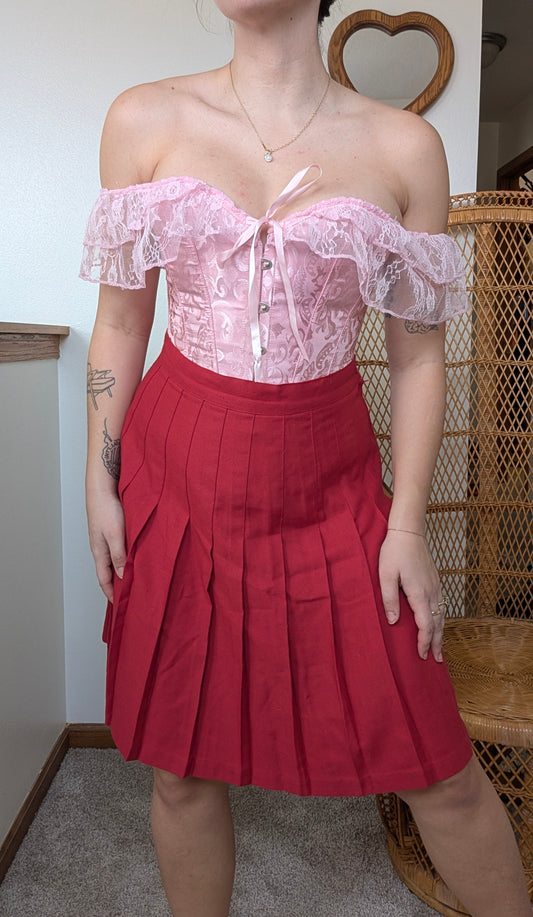 Y2k pink corset