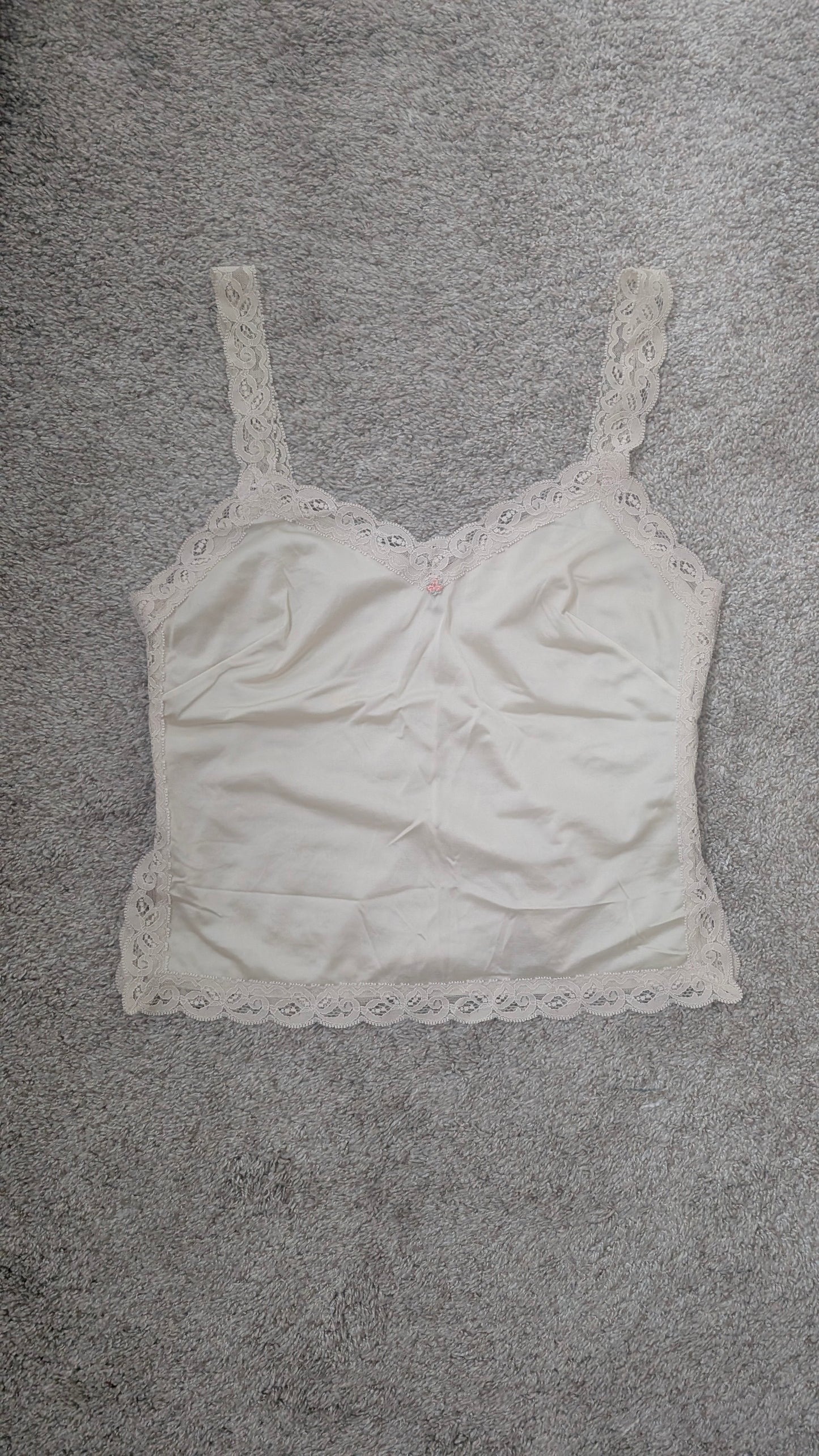 1990s pale yellow camisole