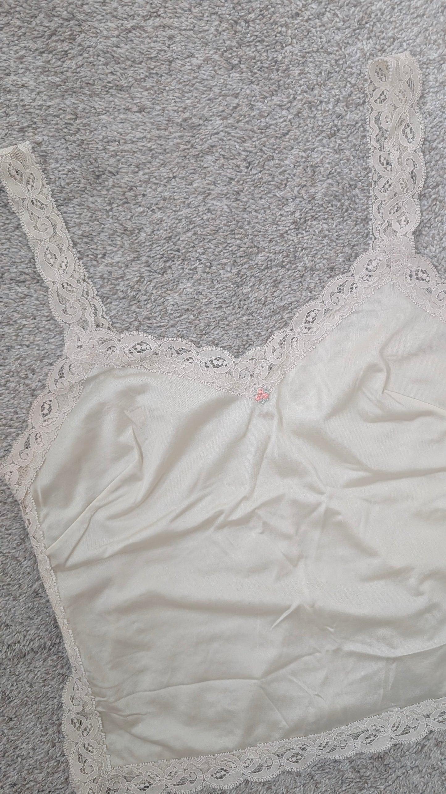 1990s pale yellow camisole