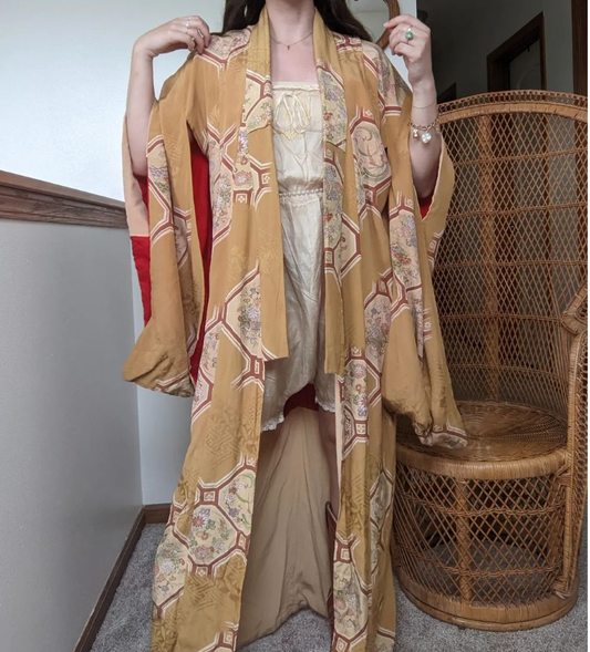 1930s Honeycomb Kimono