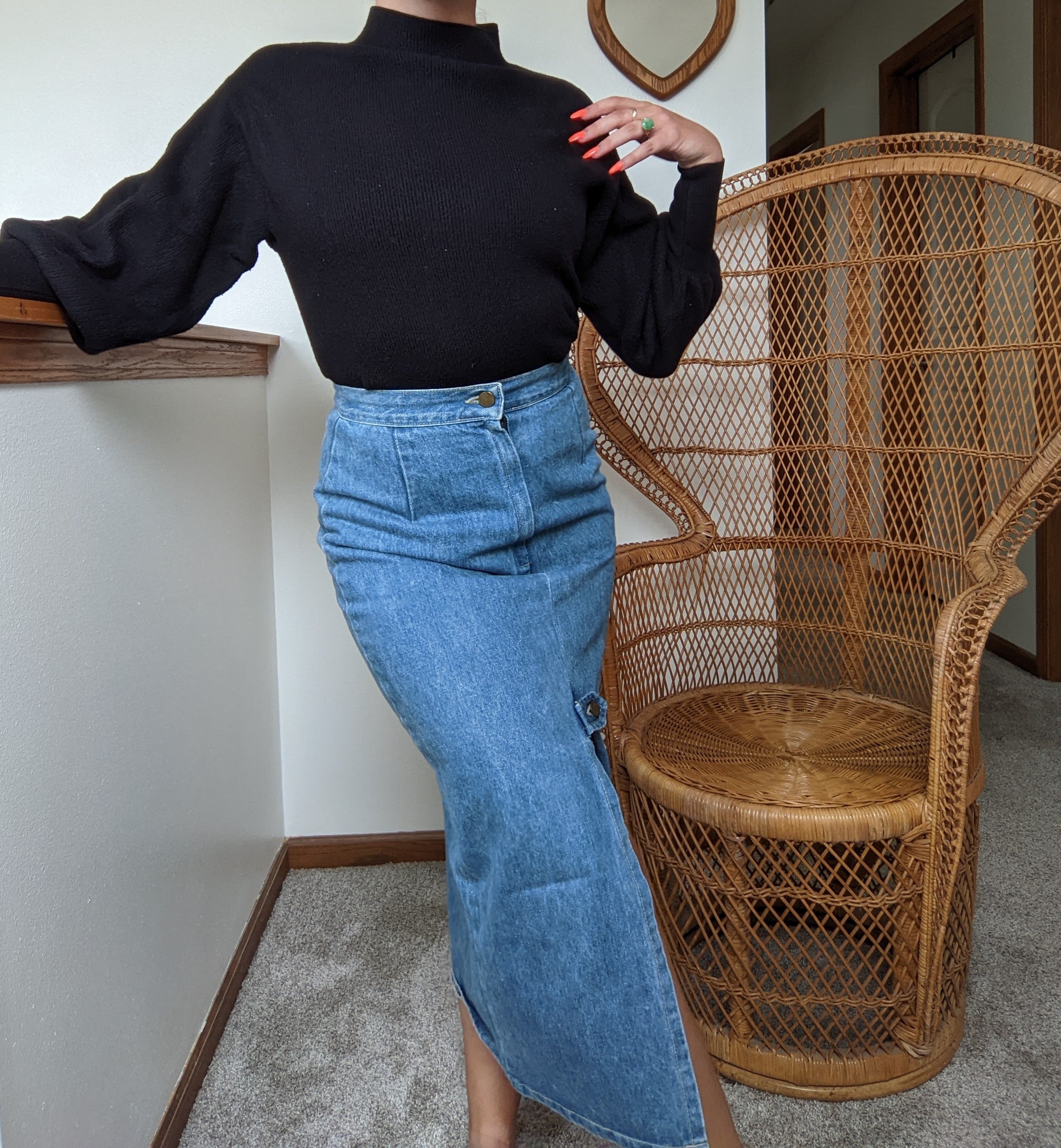 80s Denim Skirt Outfits | TikTok